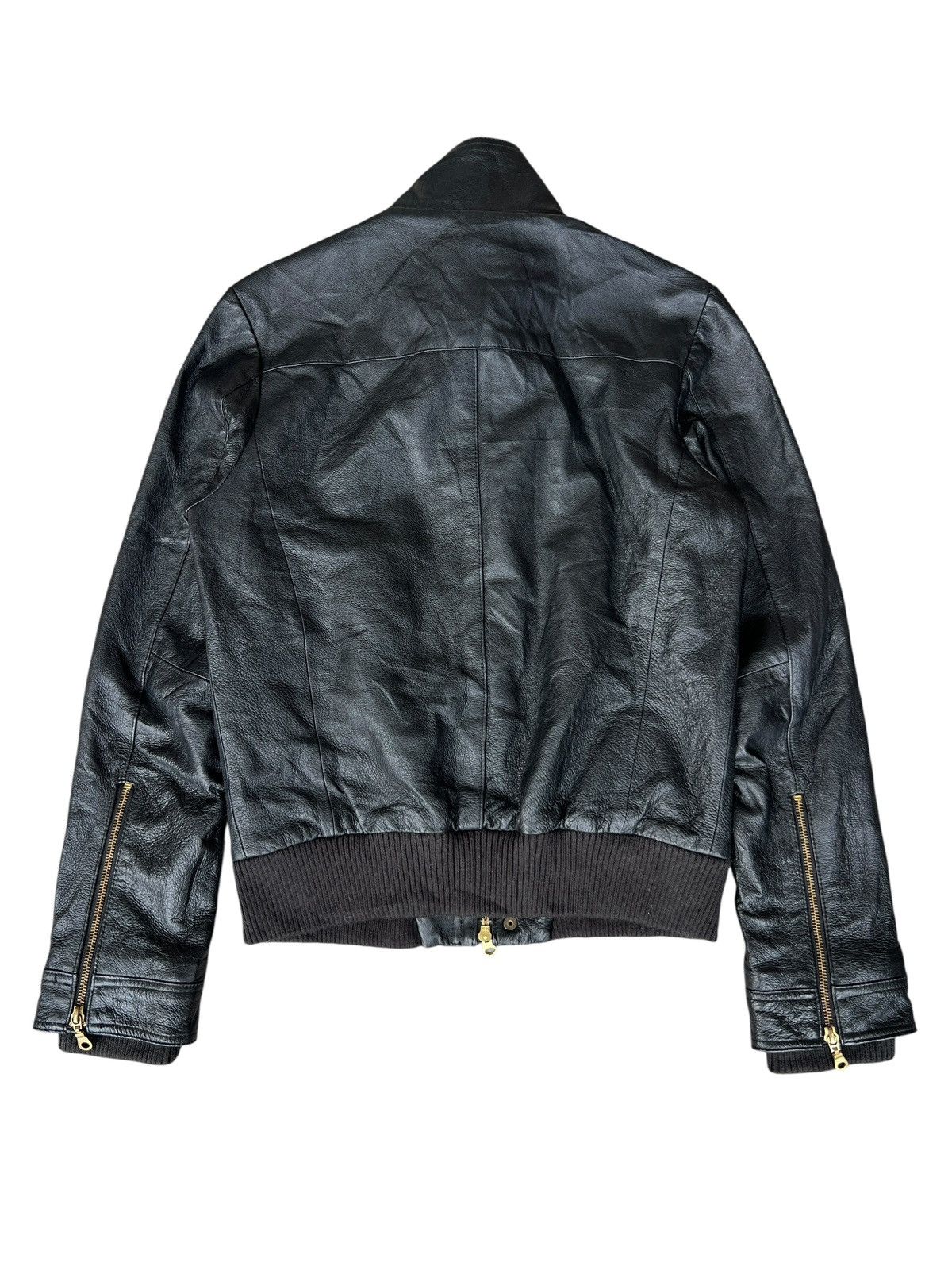 URBAN RESEARCH DOORS Urban Research Japan Black Zipper Leather Jacket Size US S / EU 44-46 / 1 - 2 Thumbnail