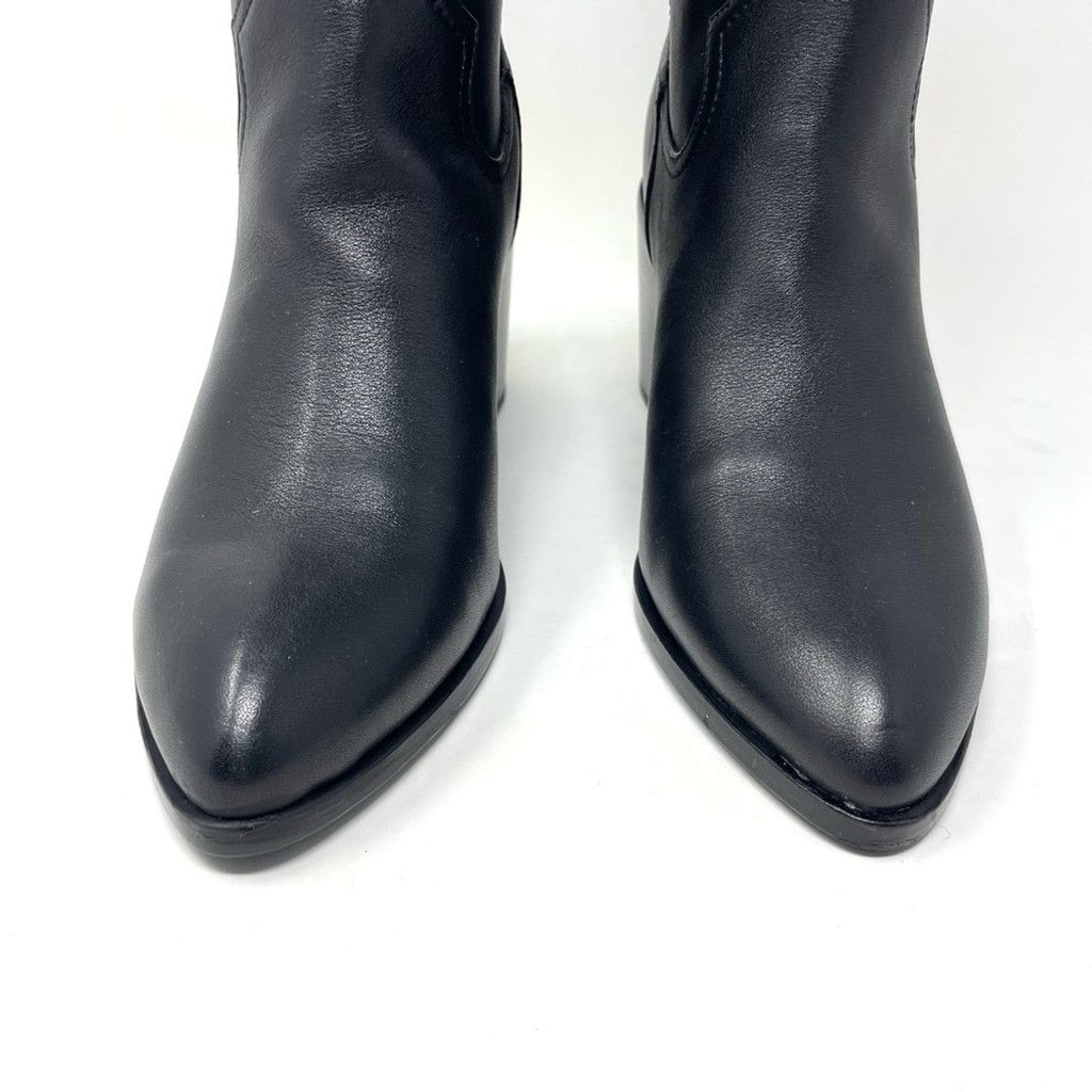 Other NEW SOL SANA Handcrafted Black Leather Western Boots Size 39 Size US 8 / IT 38 - 6 Thumbnail