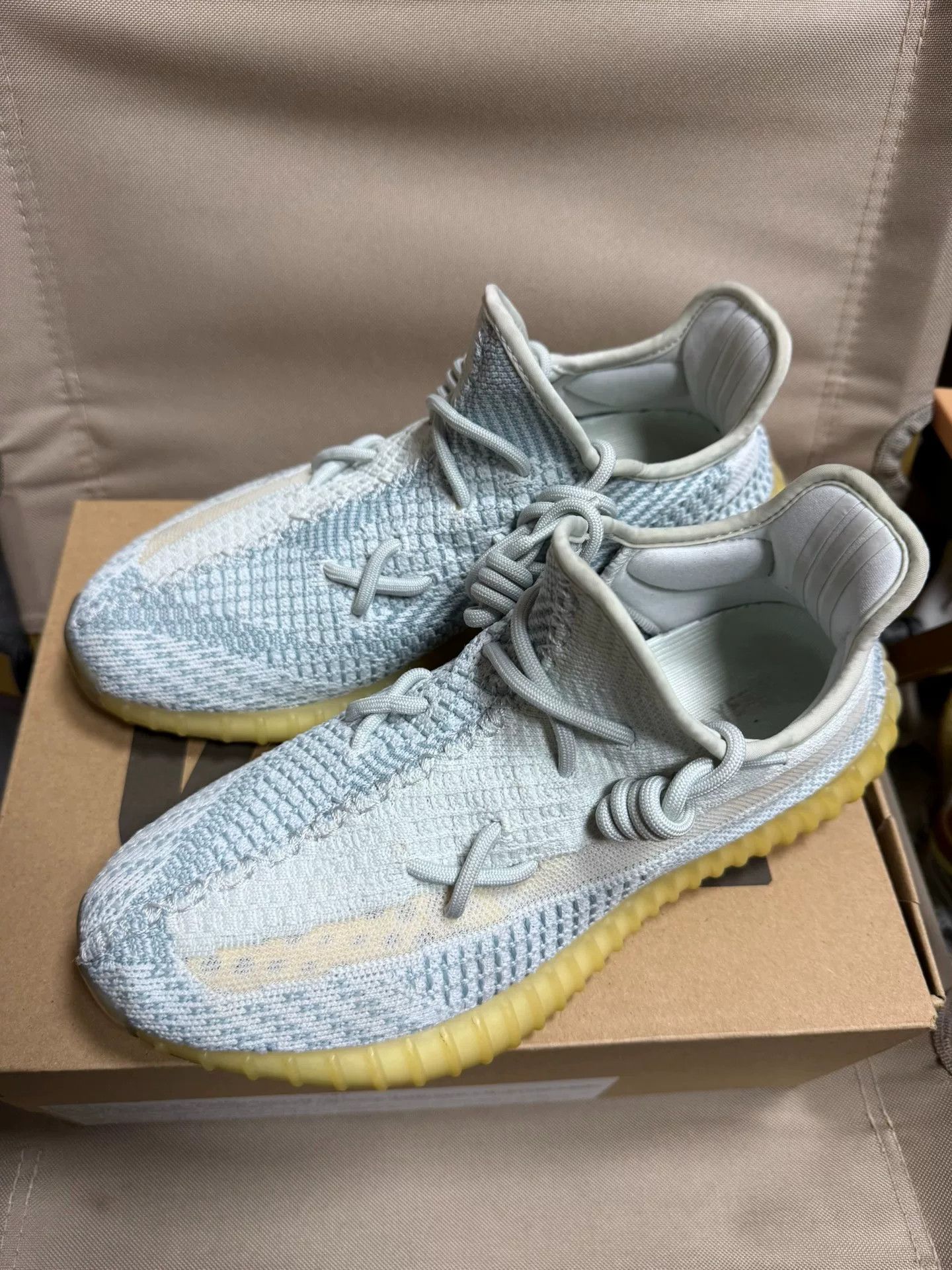 Adidas Adidas YEEZY350 White Lowtop Sneakers 42 Men Size US 9 / EU 42 - 1 Thumbnail