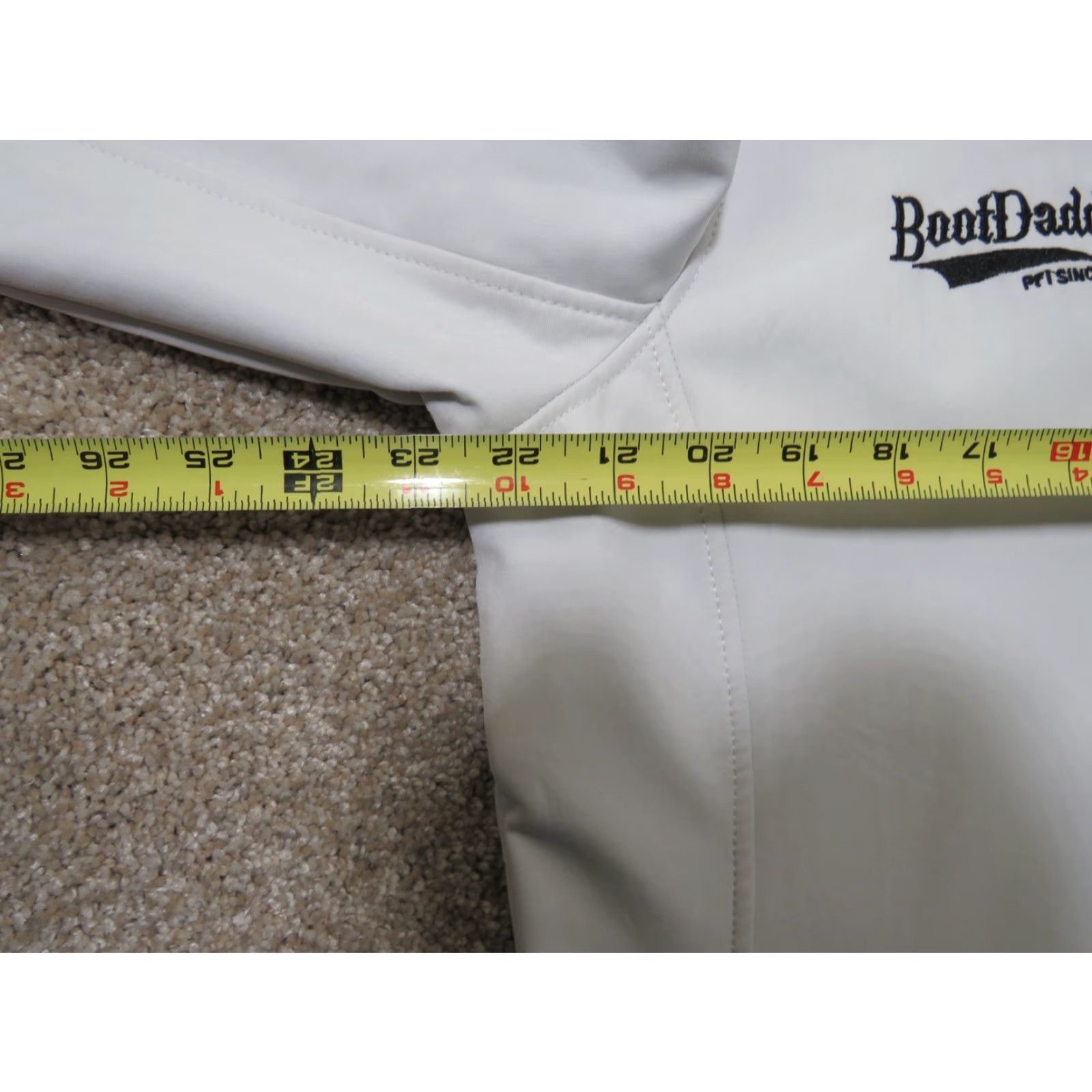 Logo 7 Bootdaddy Womens XL White Zip Up Cowgirl Western Fleece Lined Logo Jacket Size XL / US 12-14 / IT 48-50 - 7 Thumbnail