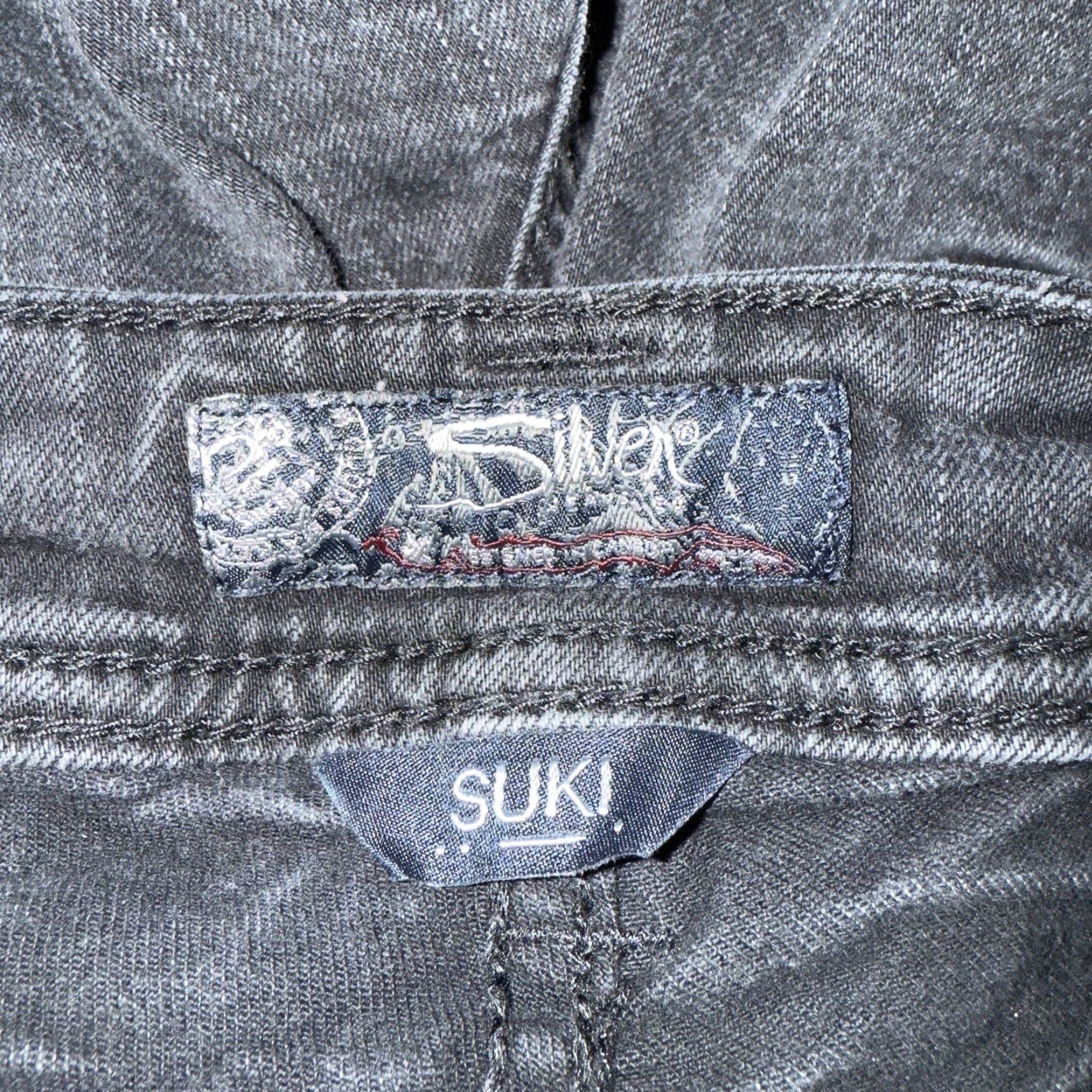 Silver Jeans Co. Silver Jeans Co Suki Mid Skinny Cotton Black Jeans Womens Size 24x31 Size 42" / US 20 - 4 Thumbnail