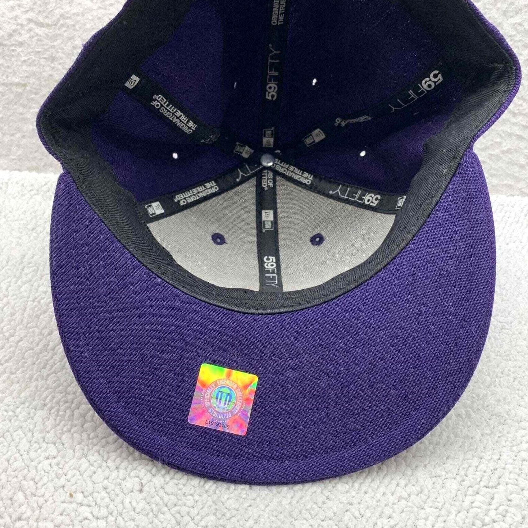 New Era Clemson Tigers New Era Wool Hat Mens 7 3/8 NCAA Sports Paw Print 59Fifty Purple Casual Size ONE SIZE - 5 Thumbnail