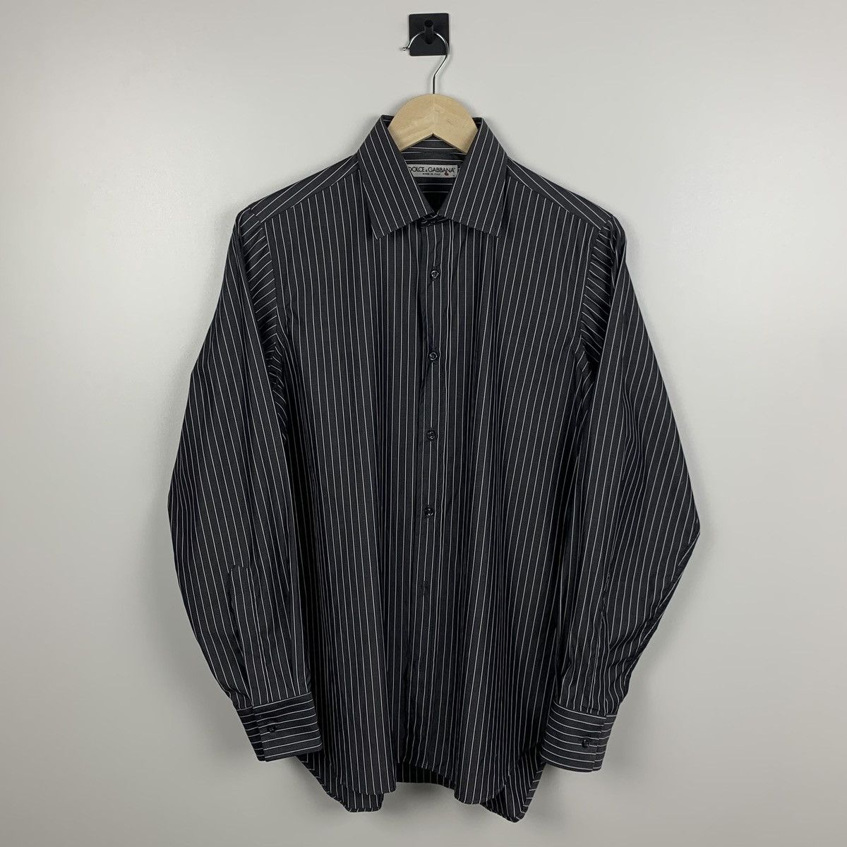 Dolce & Gabbana Men’s Dolce & Gabbana Striped Formal Shirt Long Sleeve 38 Size US S / EU 44-46 / 1 - 1 Thumbnail