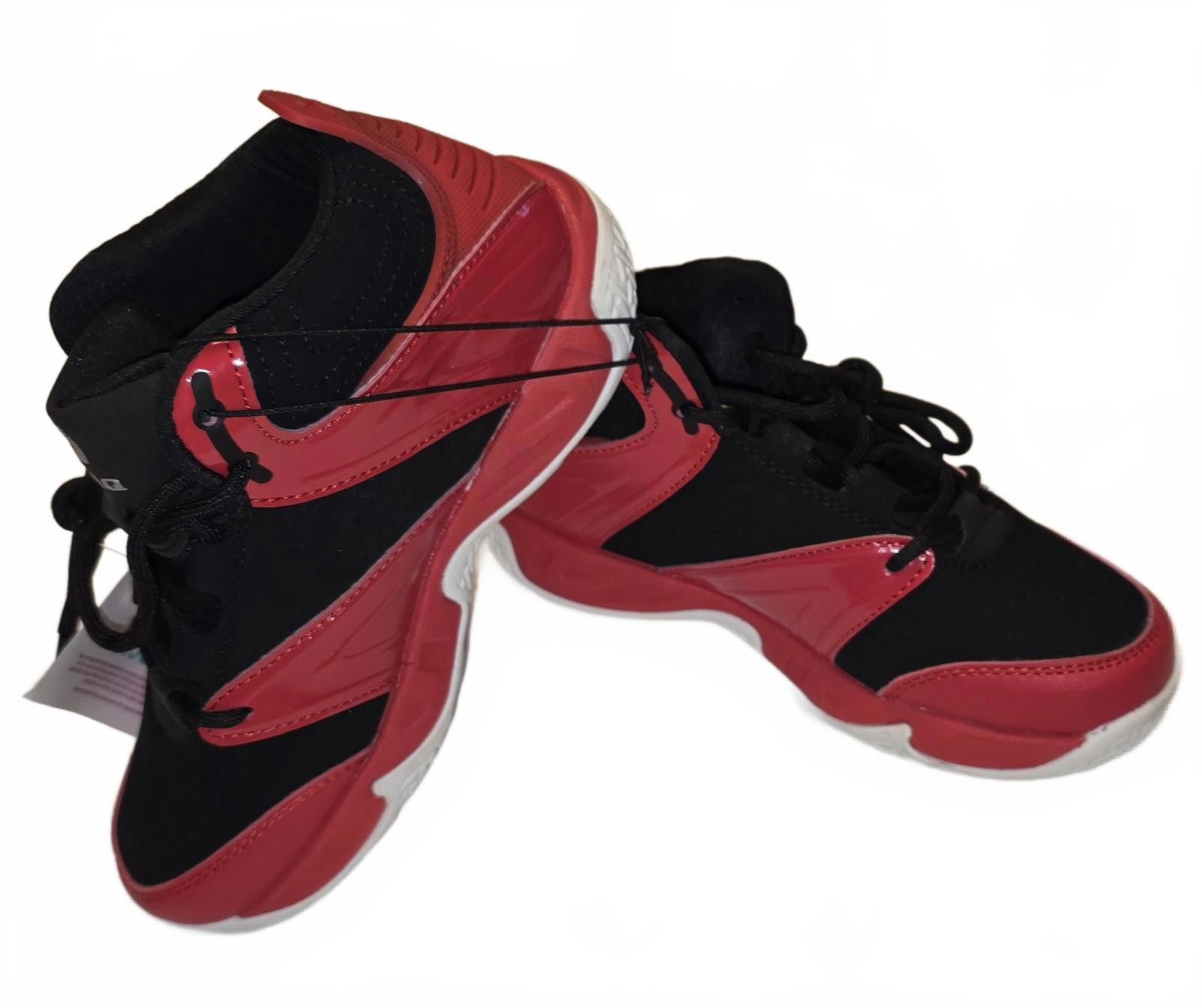 Paul & Shark Youth Size 11 Shaq Red and Black Athletic Sneakers Size US 5 / EU 37 - 3 Thumbnail