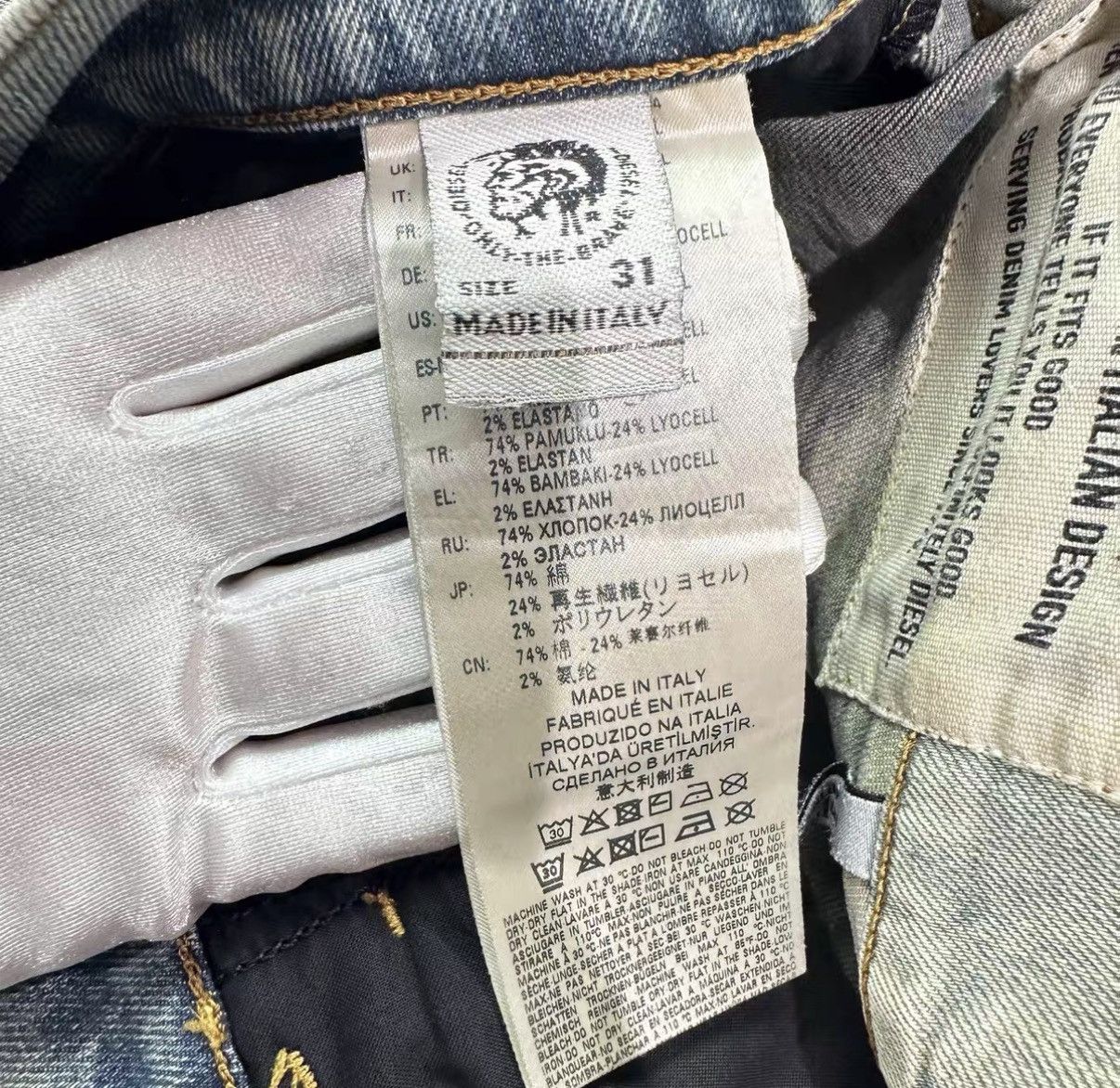 Diesel Diesel Vintage Ripped Jeans J42 Size US 31 - 5 Thumbnail
