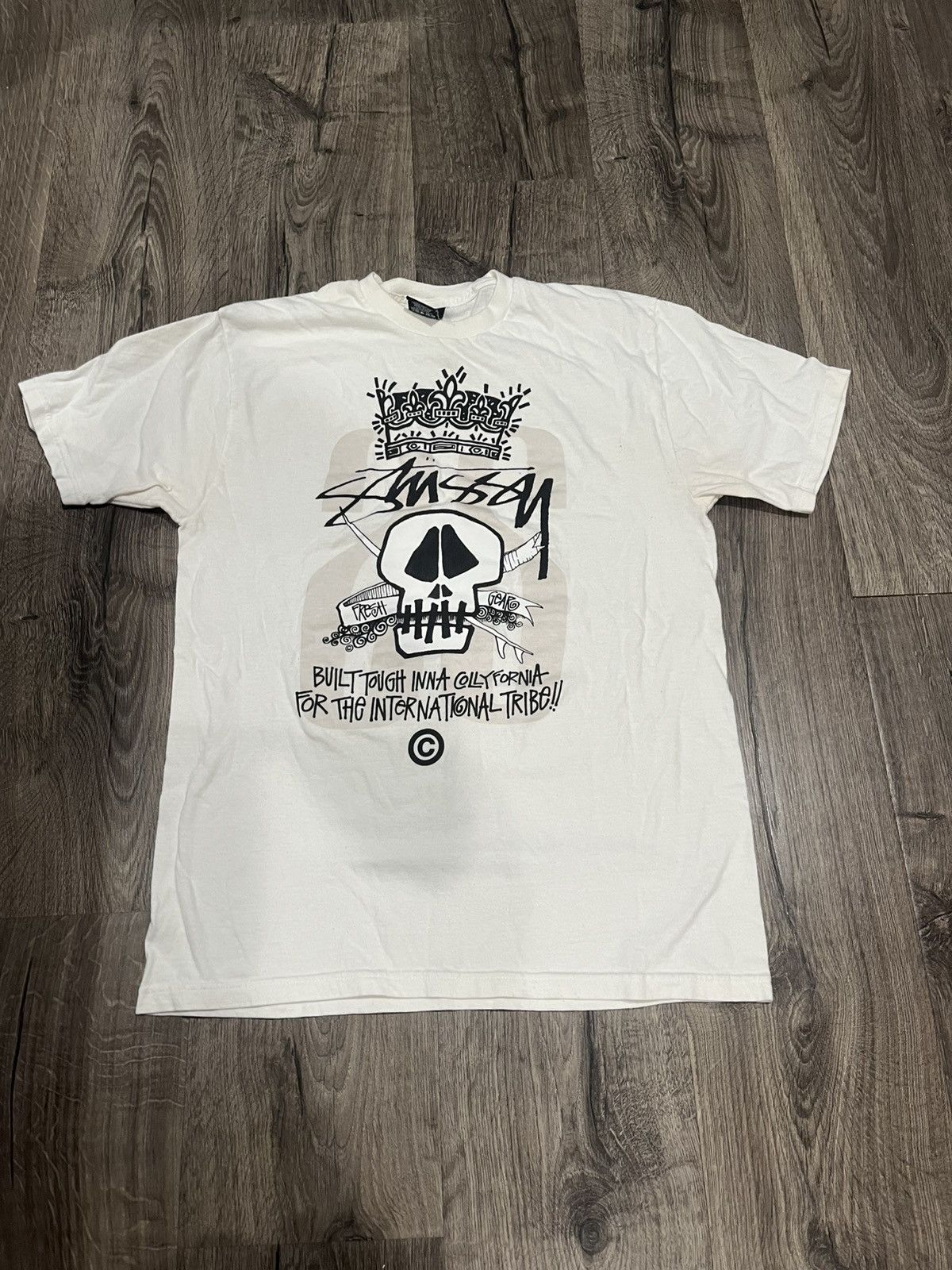 Stussy Built Tough T Shirt White | Grailed