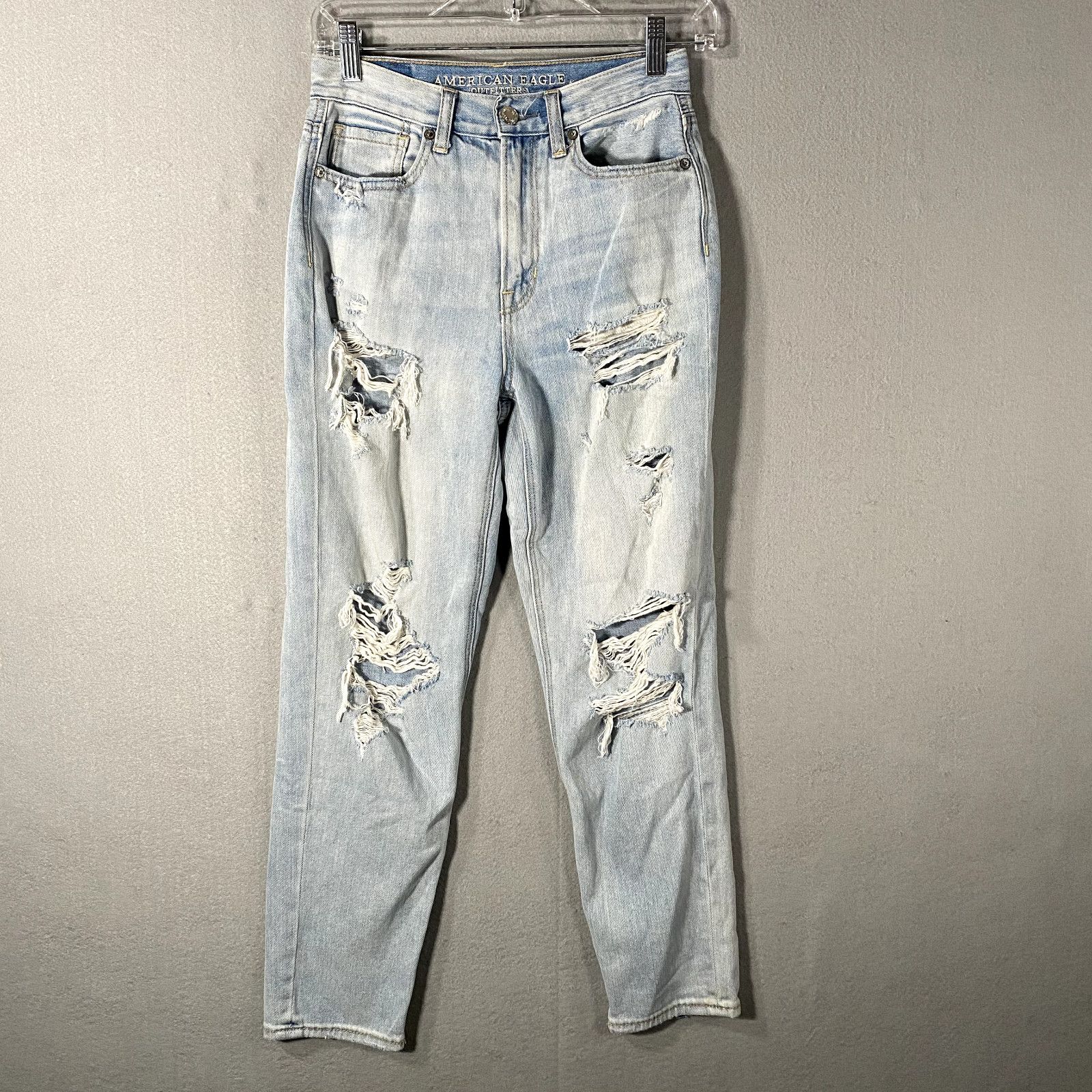 American Eagle Outfitters American Eagle Distressed High Rise Jeans Pants Womans 2 Sho Size 28" / US 6 / IT 42 - 1 Thumbnail