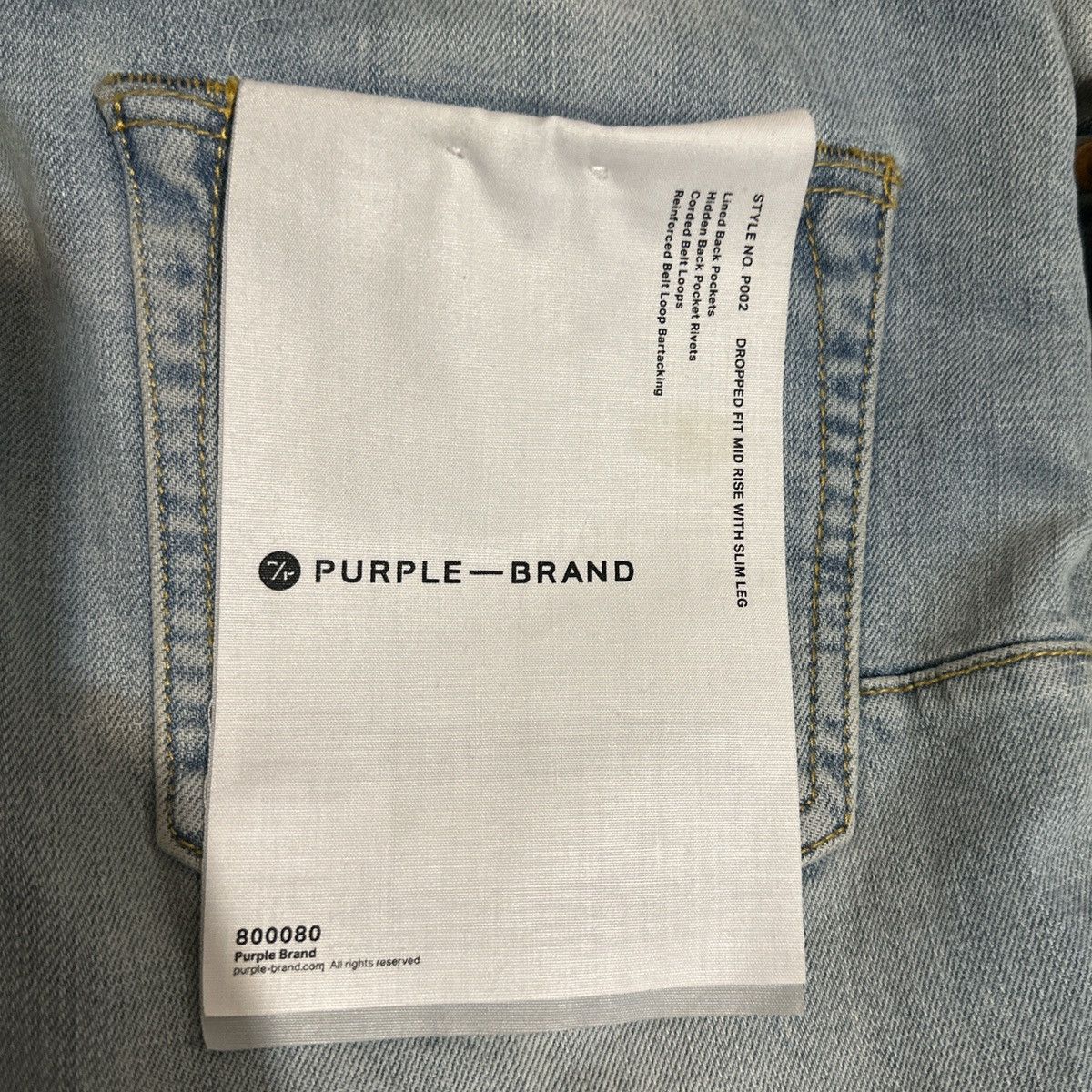 Purple Brand Purple brand distressed style NO.P002 Size US 29 - 2 Thumbnail