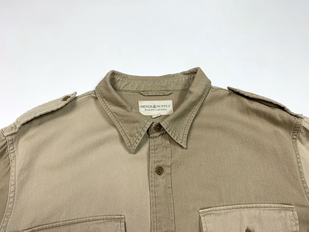 Denim & Supply Ralph Lauren × Ralph Lauren × Vintage Denim & Supply Ralph Lauren Beige Shirt Pocket Size XL Size US XL / EU 56 / 4 - 7 Thumbnail