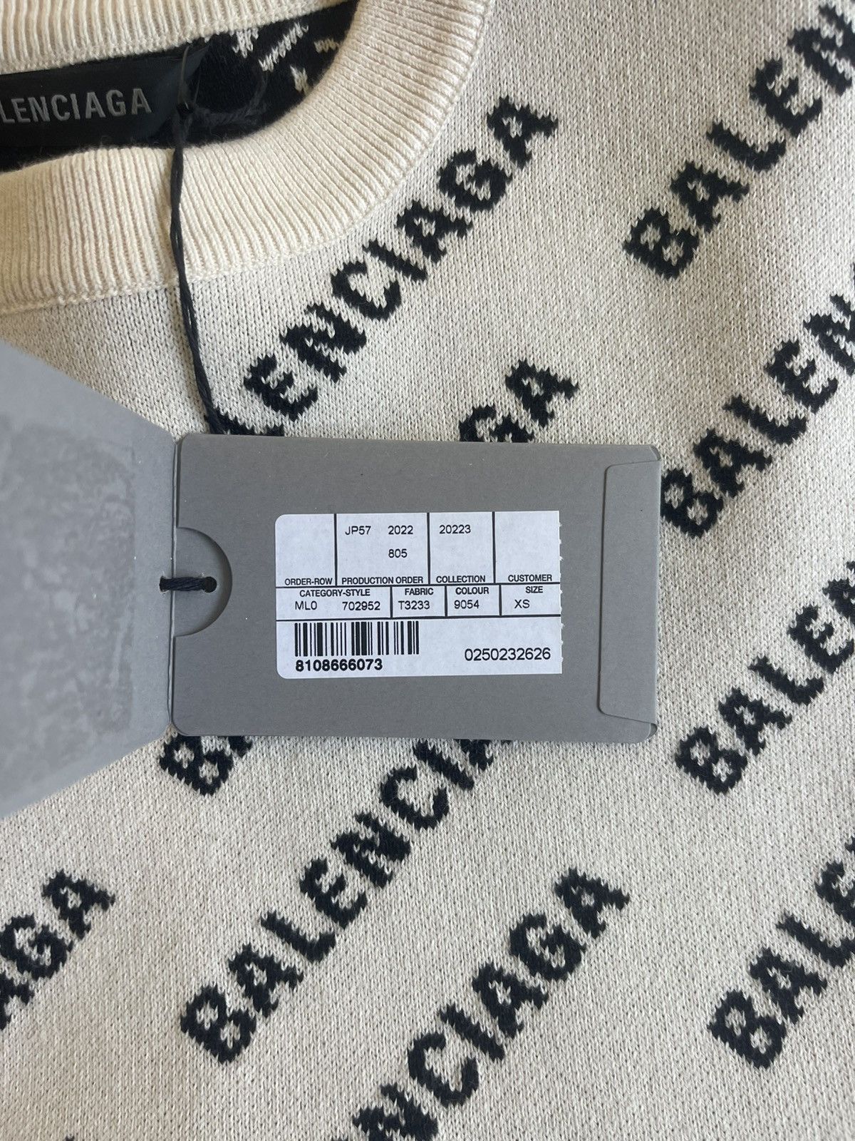 Balenciaga Balenciaga All-over sweater Size US XS / EU 42 / 0 - 3 Thumbnail