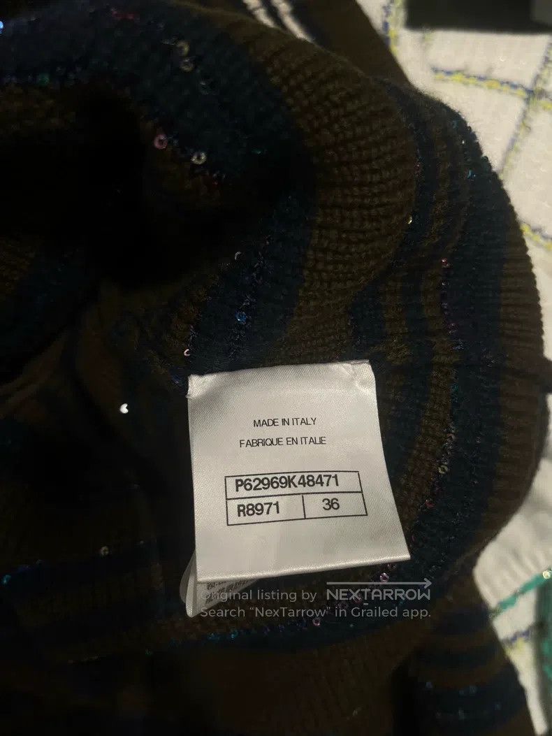 Chanel Chanel 20C Station Blue and Green Striped Coat Size XS / US 0-2 / IT 36-38 - 4 Thumbnail