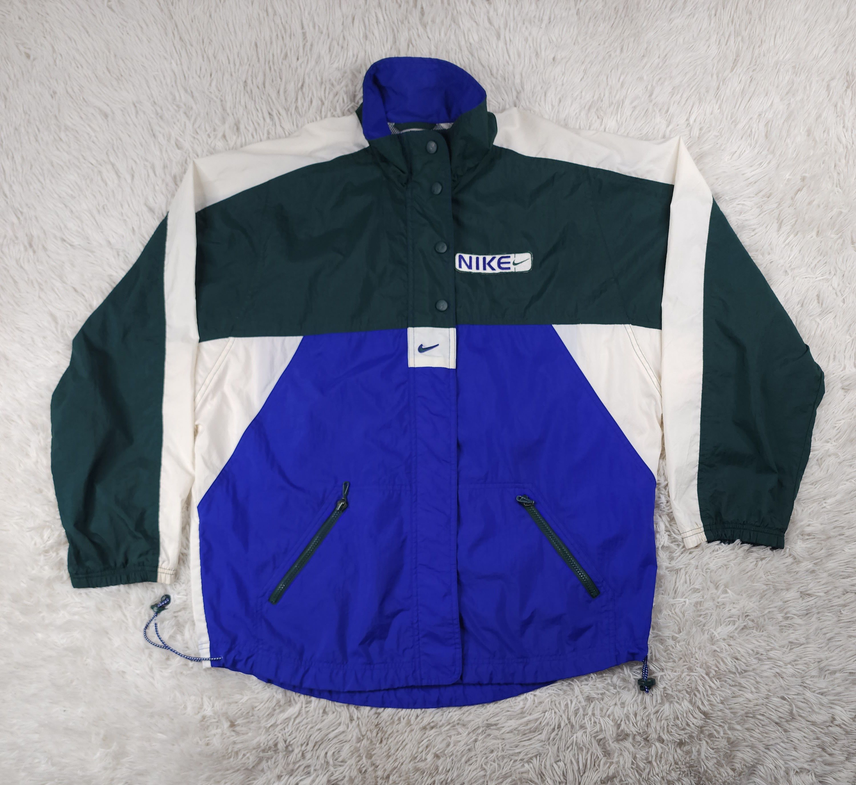 Nike Vintage Nike full zip windbreaker track jacket Size US M / EU 48-50 / 2 - 1 Thumbnail