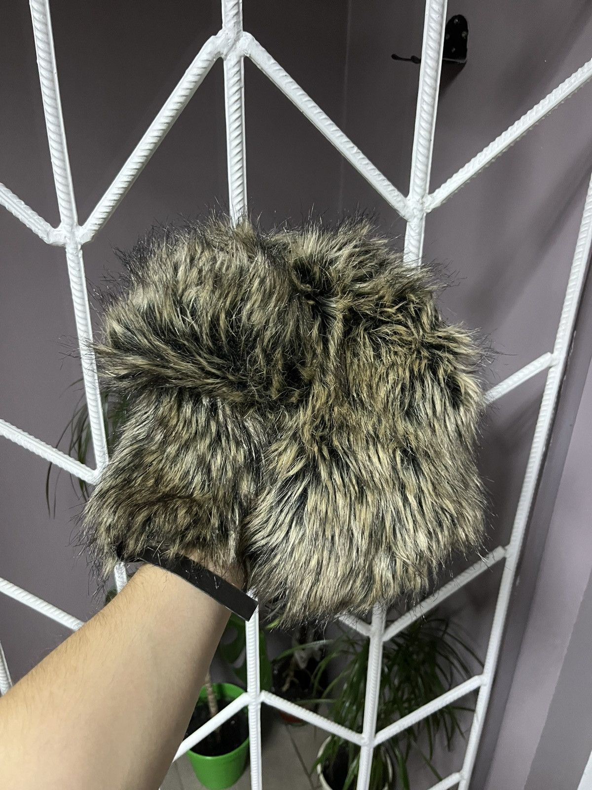 Japanese Brand Ushanka Trapper Hat Furry Mohair Fuzzy Fur Hat Y2K 90s rare Size ONE SIZE - 1 Thumbnail