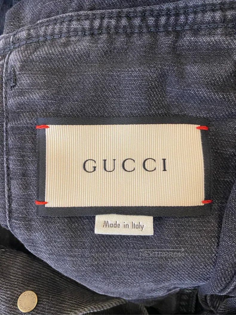 Gucci Gucci Black Panther Embroidery Riveted Denim Jacket Size US S / EU 44-46 / 1 - 3 Thumbnail
