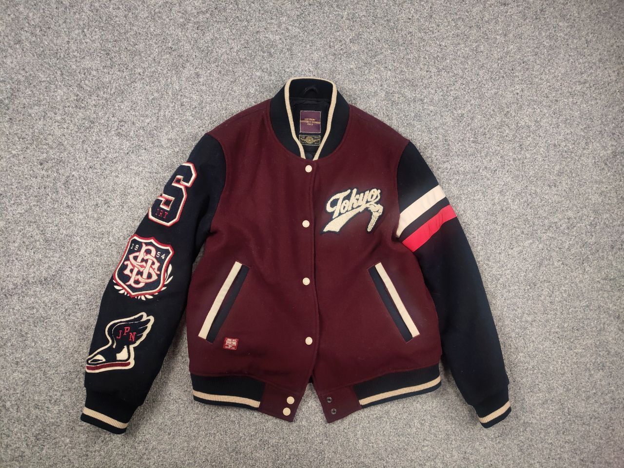 Japanese Brand Superdry Vintage Japan Varsity letterman bomber Wool Jacket Size M / US 6-8 / IT 42-44 - 5 Thumbnail