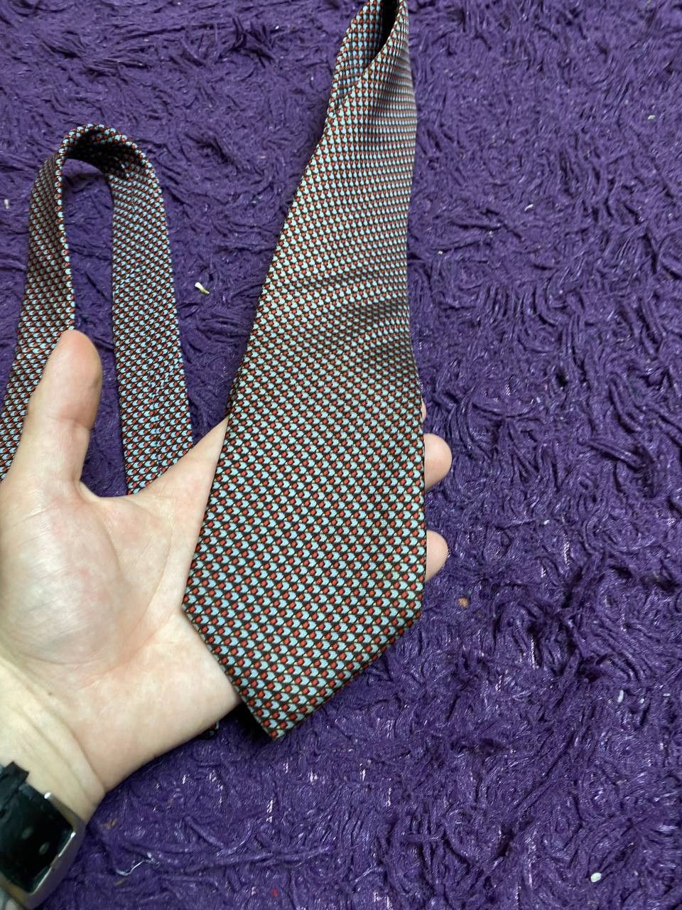 Yves Saint Laurent Vintage luxury Tie print Y2K Yves Saint Laurent all silk Size ONE SIZE - 9 Thumbnail
