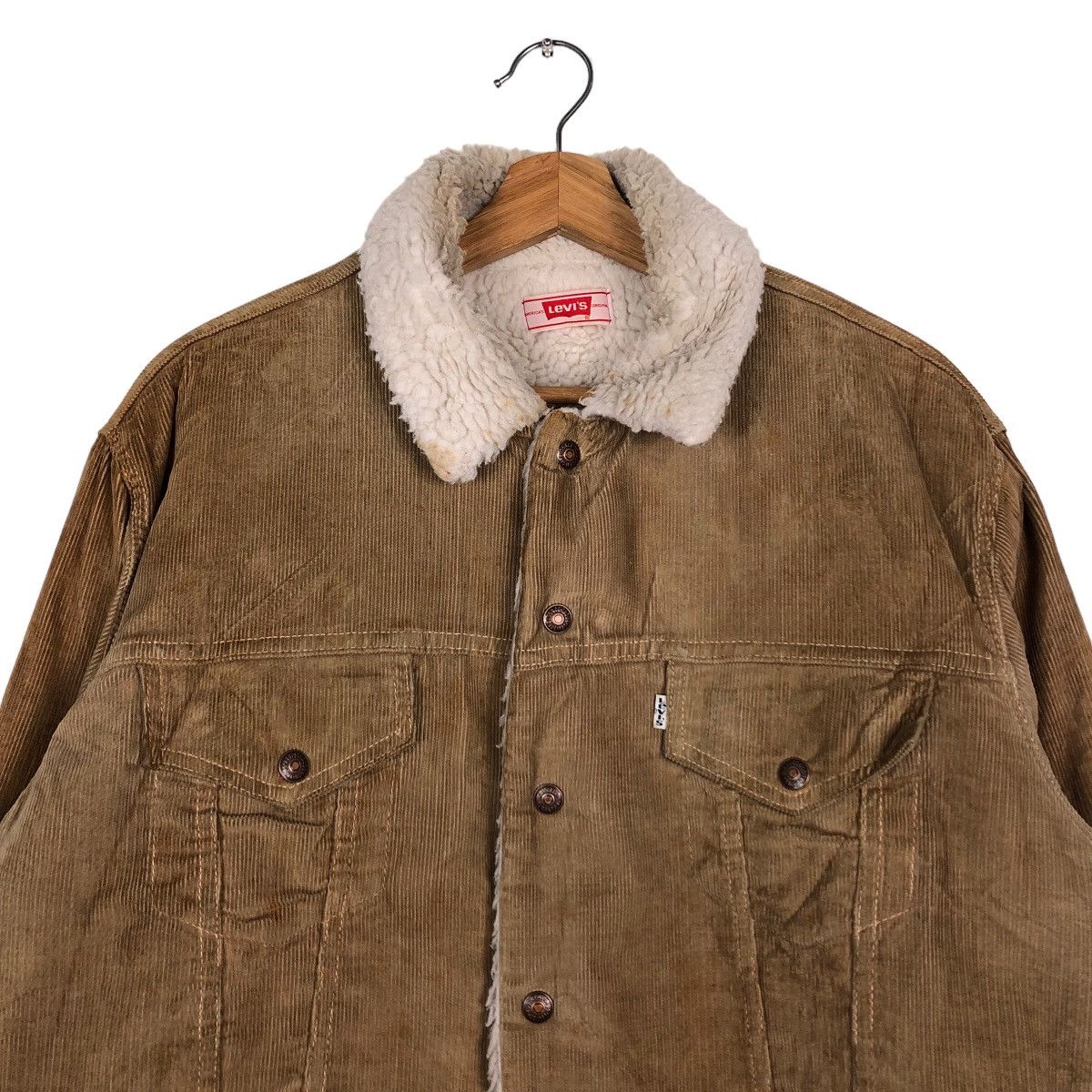 Levi's 🔥Vintage Cropped Biker Jacket Levi’s America Corduroy Size US M / EU 48-50 / 2 - 3 Thumbnail