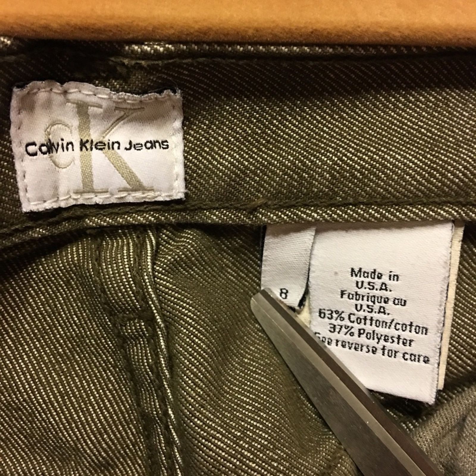 Calvin Klein Calvin Klein army green jeans NWOT 8 Size 30" / US 8 / IT 44 - 7 Thumbnail