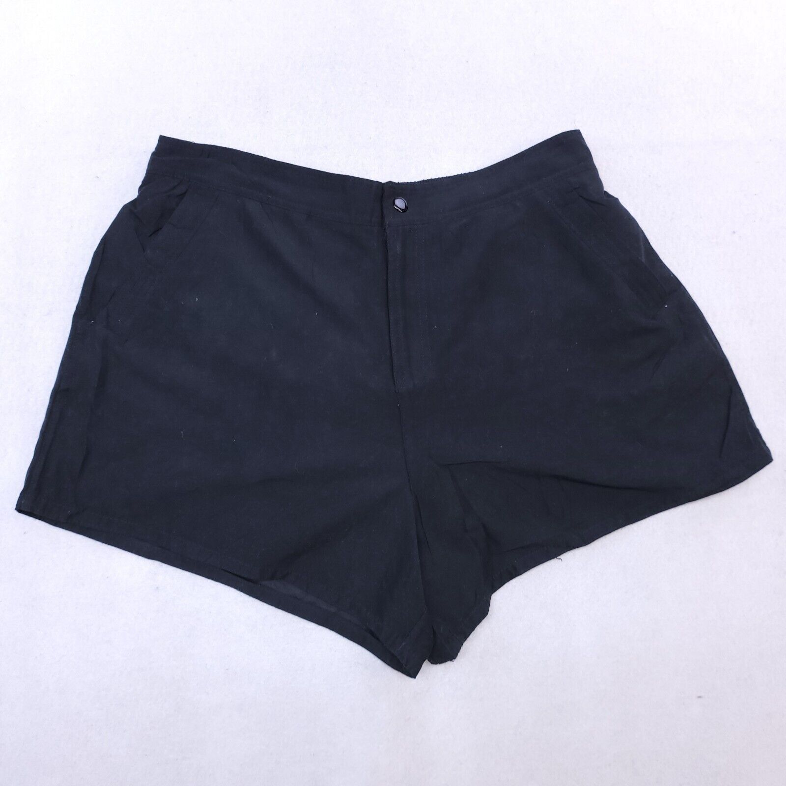 Croft & Barrow Croft & Barrow Button Zip Short Shorts Womens Size 12 Black Size 31" - 2 Thumbnail