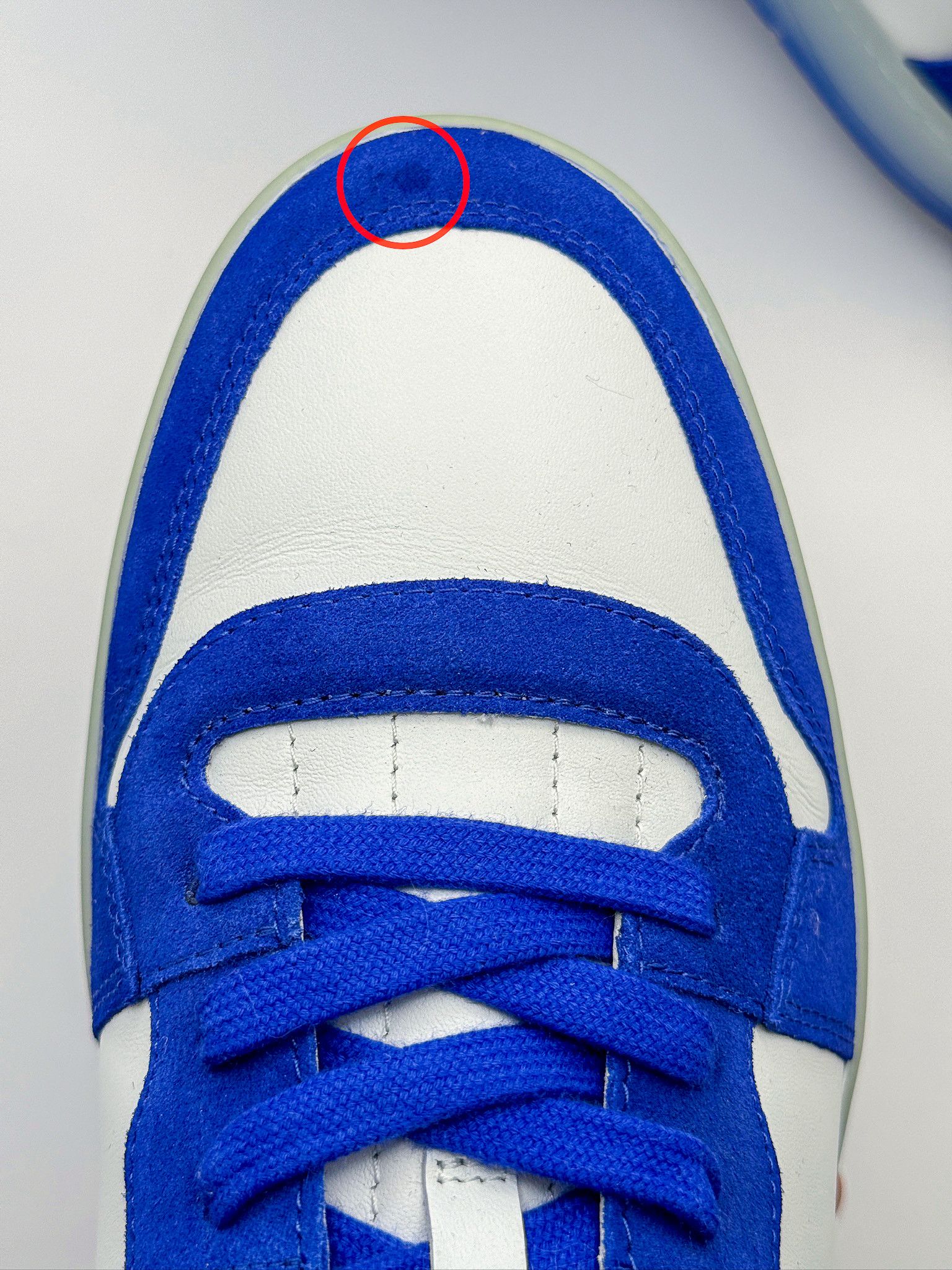 Jimmy Choo Jimmy Choo Blue Florent/M Ultraviolet White Leather Sneakers Size US 10.5 / EU 43-44 - 15 Thumbnail