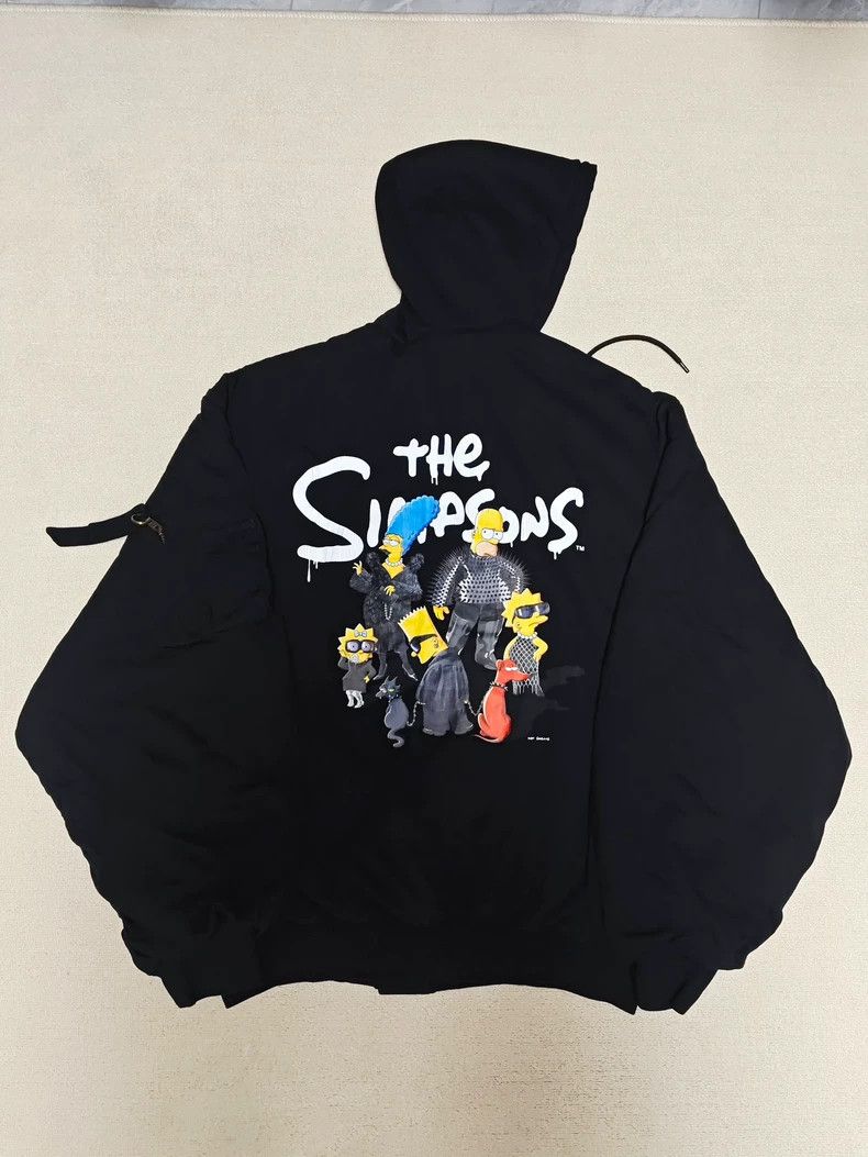 Balenciaga Balenciaga Signed Simpson Bomber Cotton Jacket Size US S / EU 44-46 / 1 - 1 Thumbnail