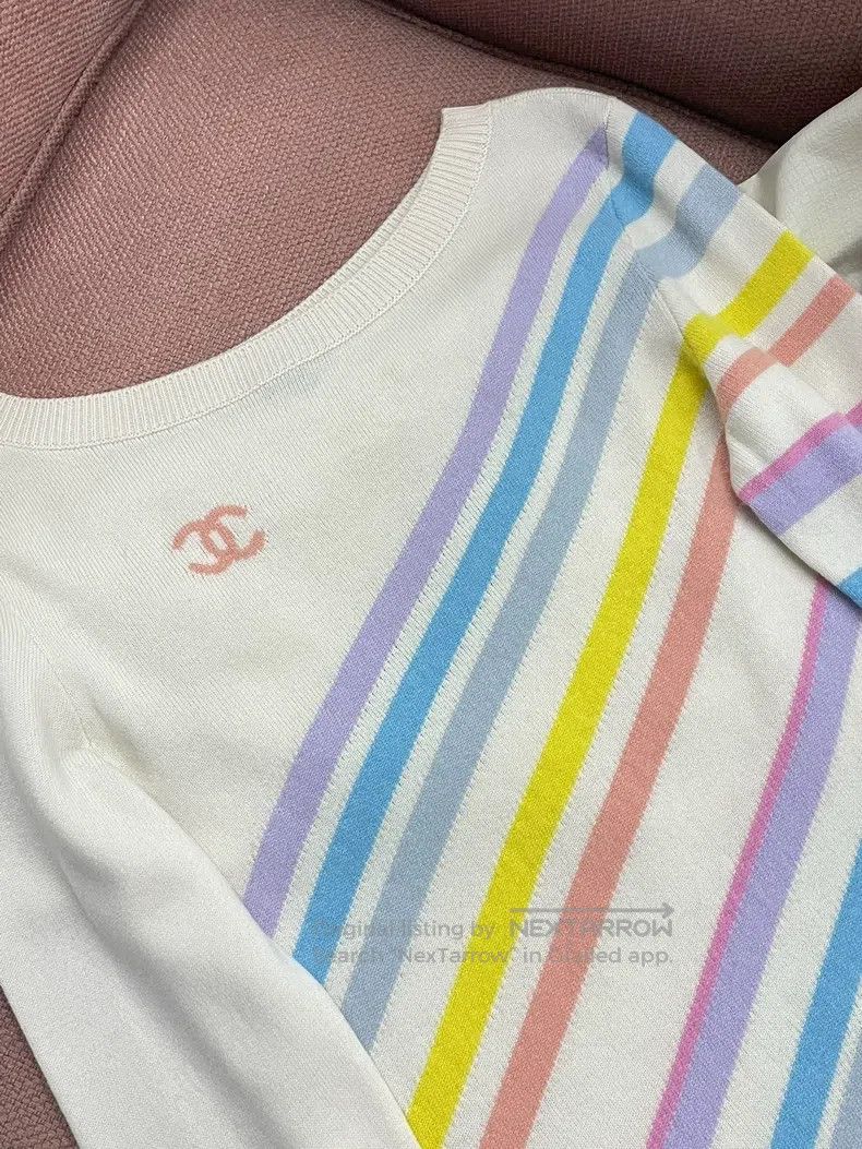 Chanel Chanel Cruise series colourful striped letter double c swe Size XS / US 0-2 / IT 36-38 - 2 Thumbnail