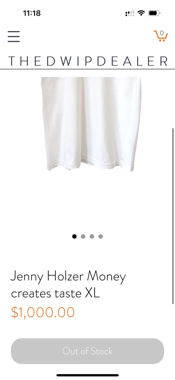 Vintage Vintage Jenny Holzer ‘Money Creates Taste’ Tee-Shirt XL Size US XL / EU 56 / 4 - 9 Thumbnail