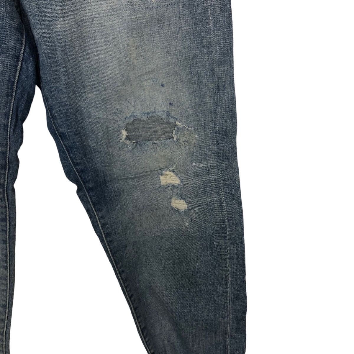 Japanese Brand 🔥RARE STRAIGHT CUT DISTRESSED DENIM JEANS UNIQLO JAPAN Size US 30 / EU 46 - 8 Thumbnail