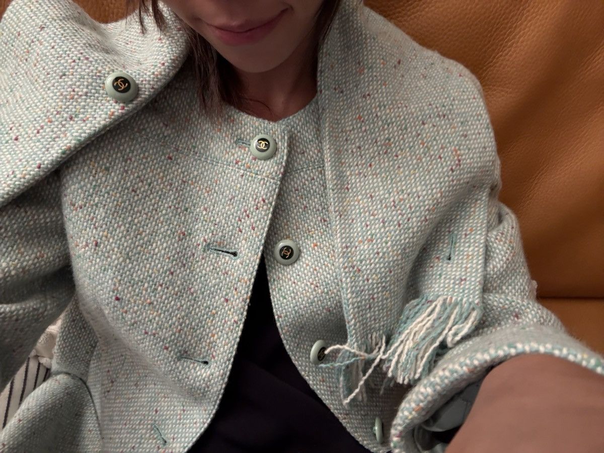 Chanel Chanel mint green y2k coat Size XS / US 0-2 / IT 36-38 - 3 Thumbnail