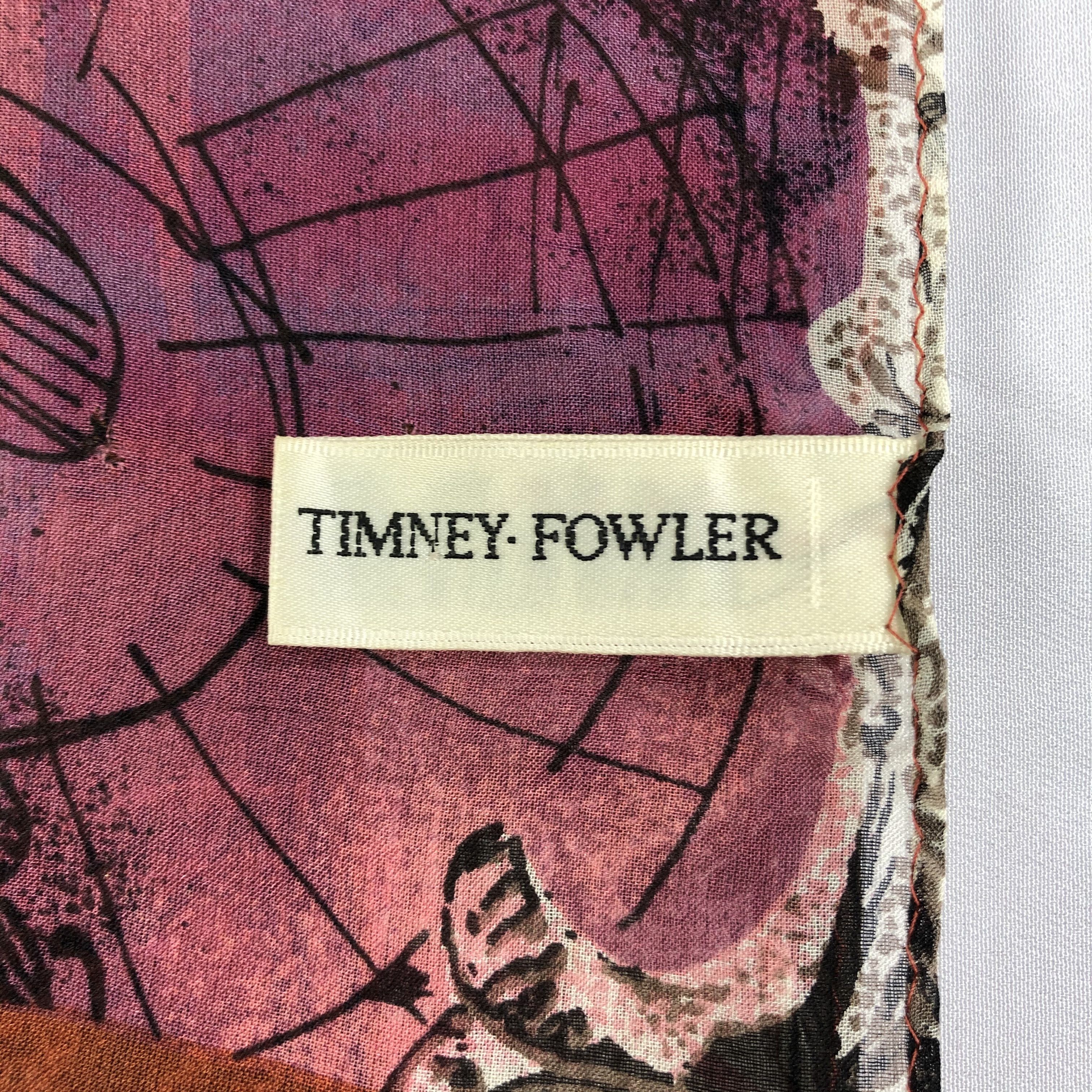 Vintage Vintage Timney Flowler Silk Scarf Size ONE SIZE - 7 Thumbnail