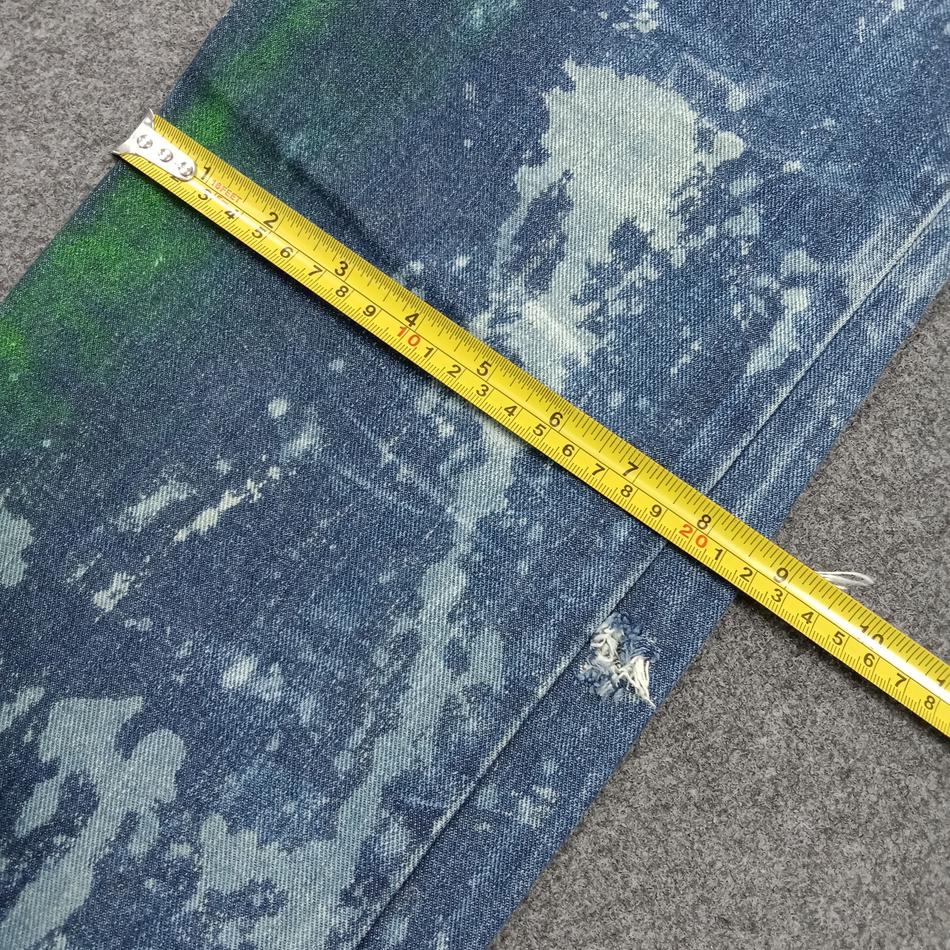 Vintage D/EX Denim Exchange Distressed Paint Jeans C272N2 Size US 33 - 13 Thumbnail