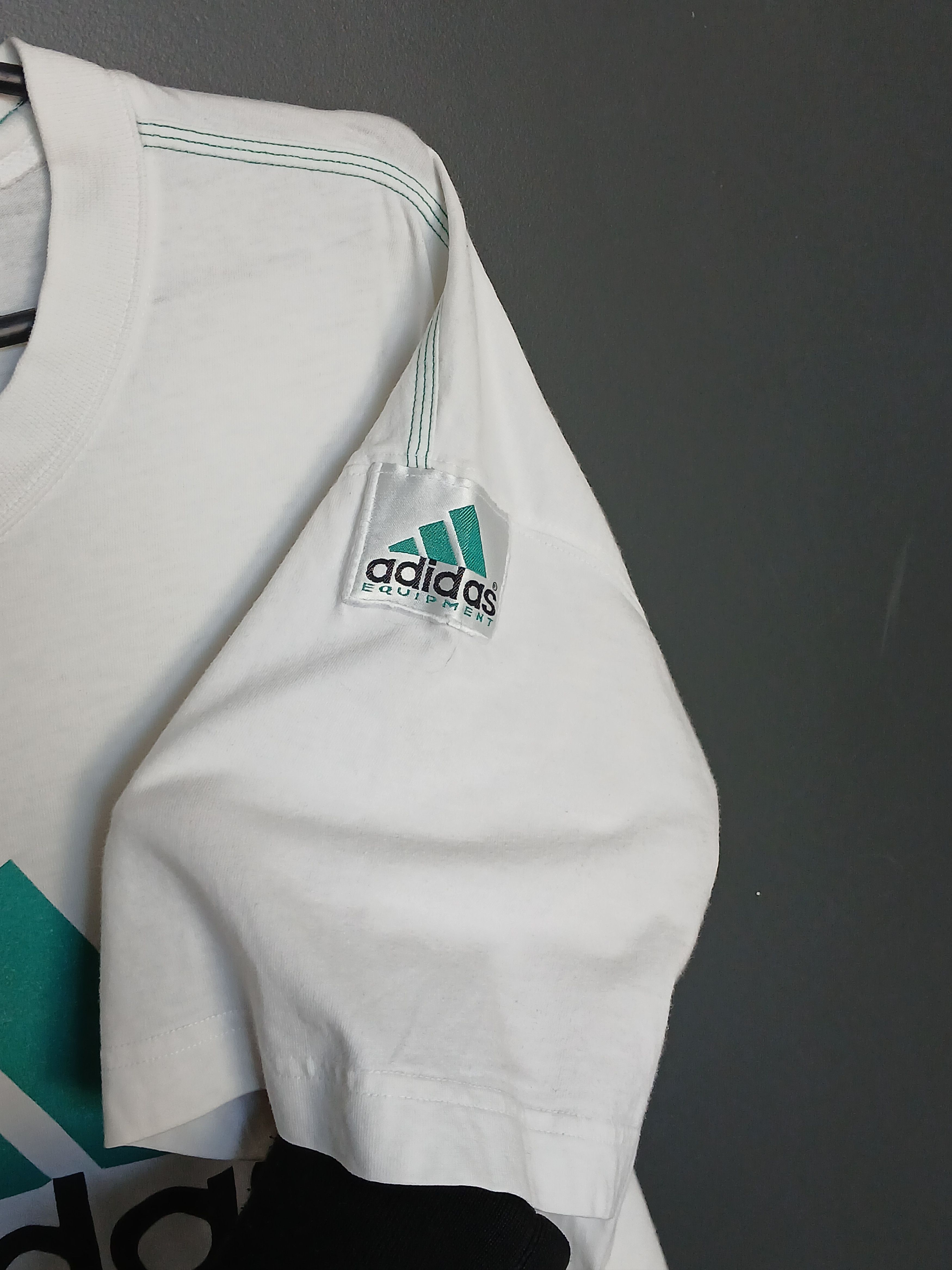 Adidas × Vintage Vintage Adidas Equipment T-Shirt Size US XL / EU 56 / 4 - 4 Thumbnail