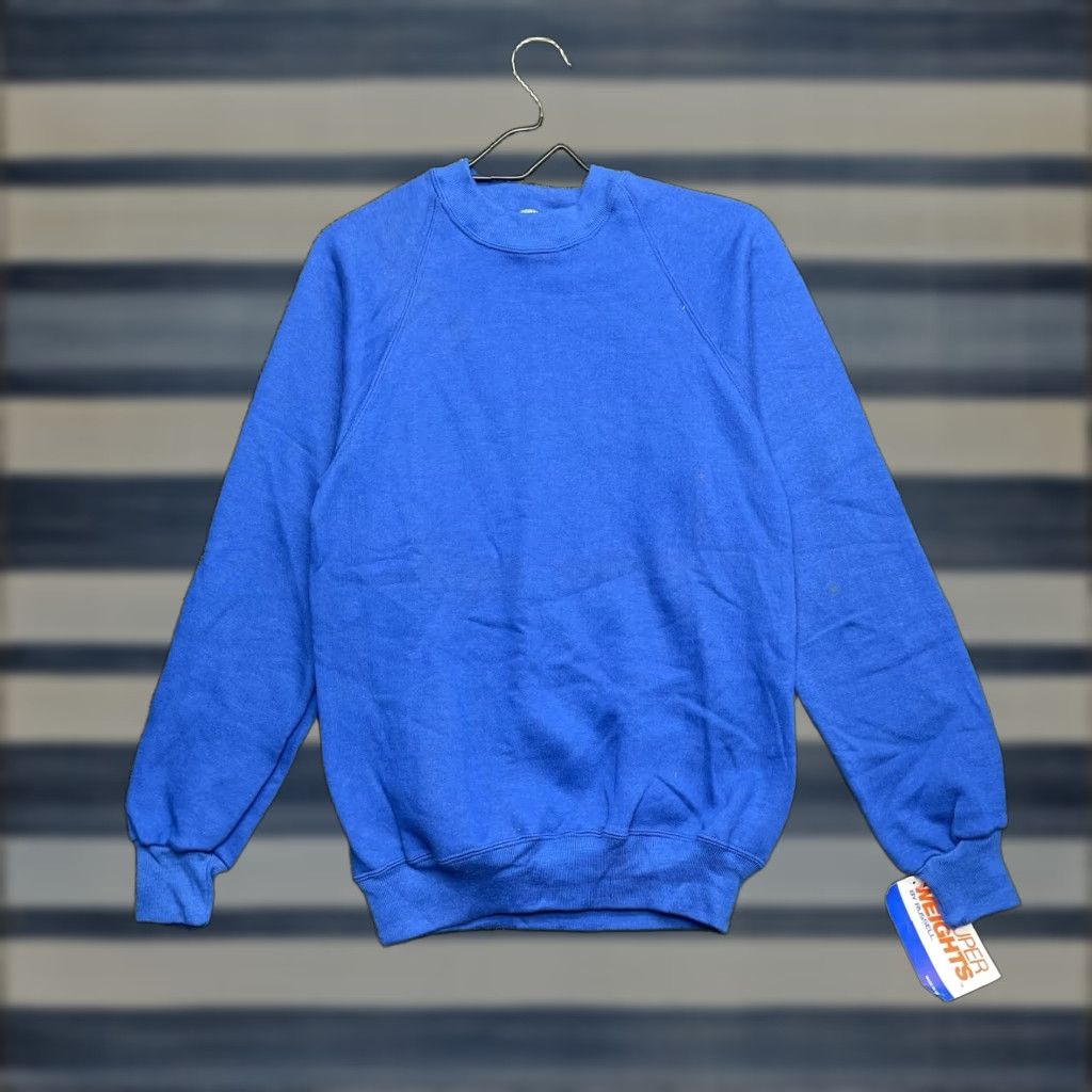 Russell Athletic VINTAGE Russell Athletic Super Weights Sweatshirt Mens Small NWT Blue Crew Neck Long Sleeve Fleece Cotton Polyester Rayon 80s Size US S / EU 44-46 / 1 - 1 Thumbnail