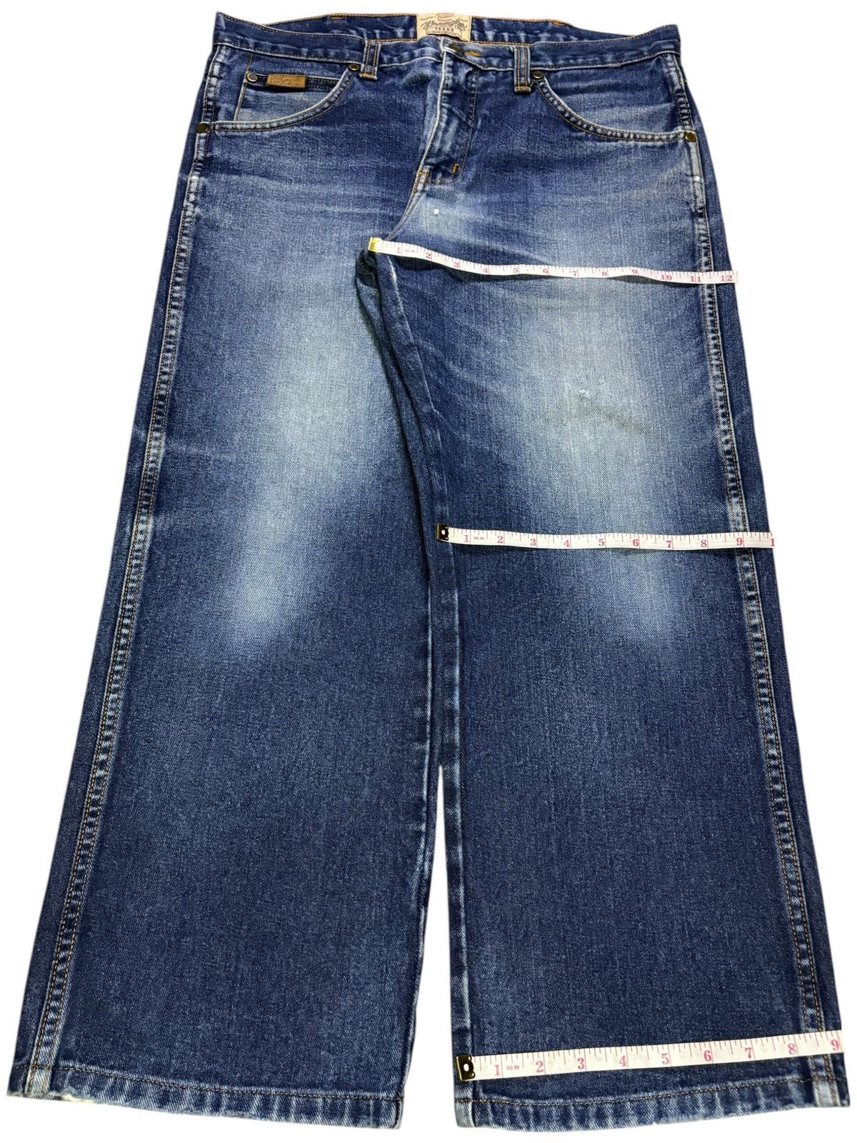 Wrangler Vintage Wrangler Blue Wash Loose Baggy Jeans Size US 34 / EU 50 - 15 Thumbnail