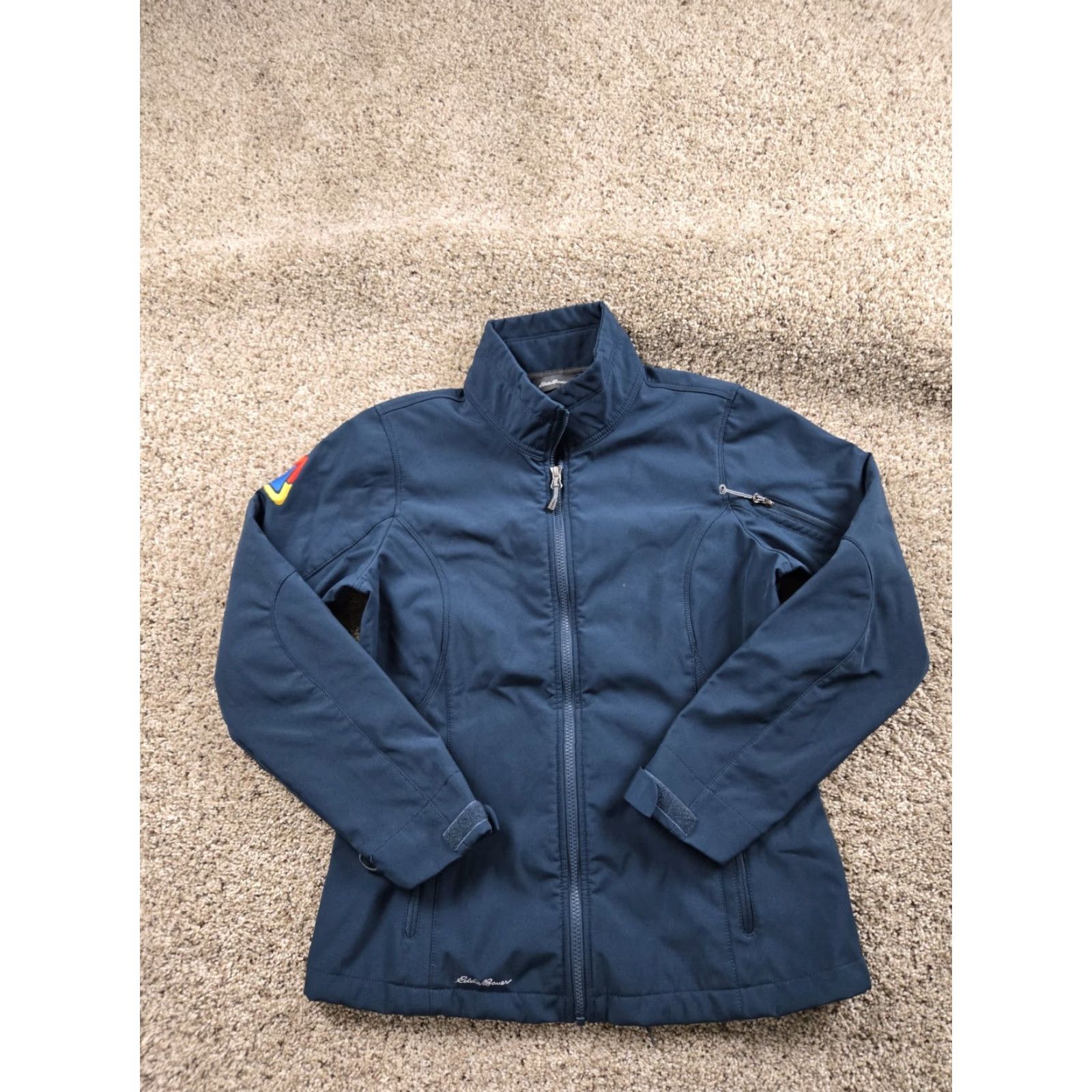 Eddie Bauer Eddie Bauer Jacket Womens Medium Blue Full Zip Softshell Logo Embroidered Google Size M / US 6-8 / IT 42-44 - 2 Thumbnail