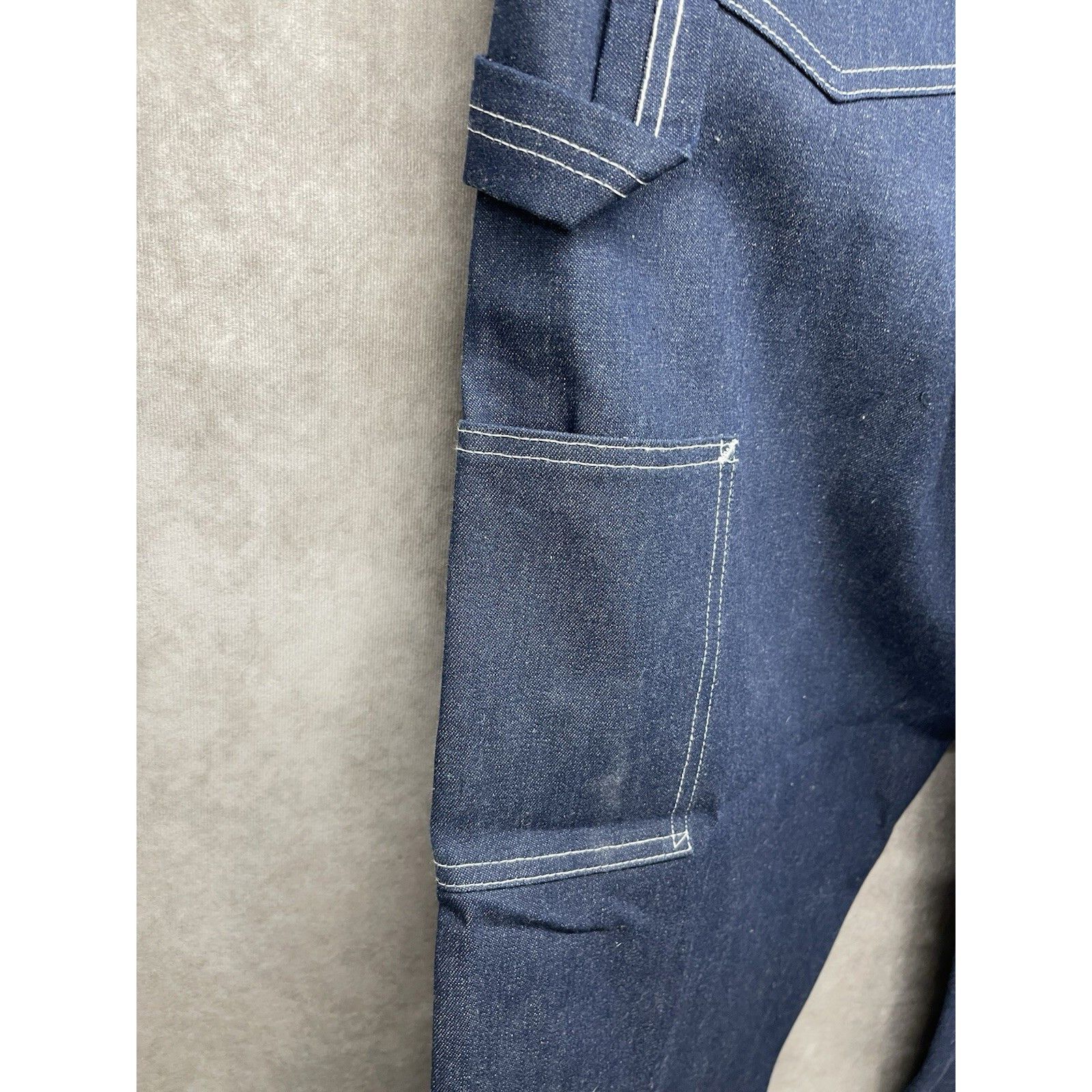 Stan Ray VTG CUSTOM STAN RAY CARPENTER PAINTER OG RAW BLUE DENIM JEAN Size US 44 / EU 60 - 9 Thumbnail