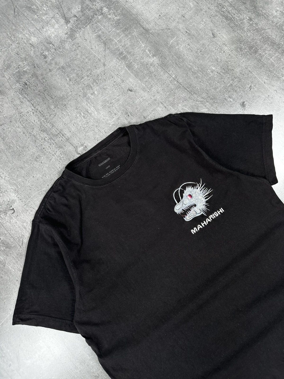 Designer × Maharishi × Vintage Maharishi Embroidered T Shirt Black Size US L / EU 52-54 / 3 - 3 Thumbnail
