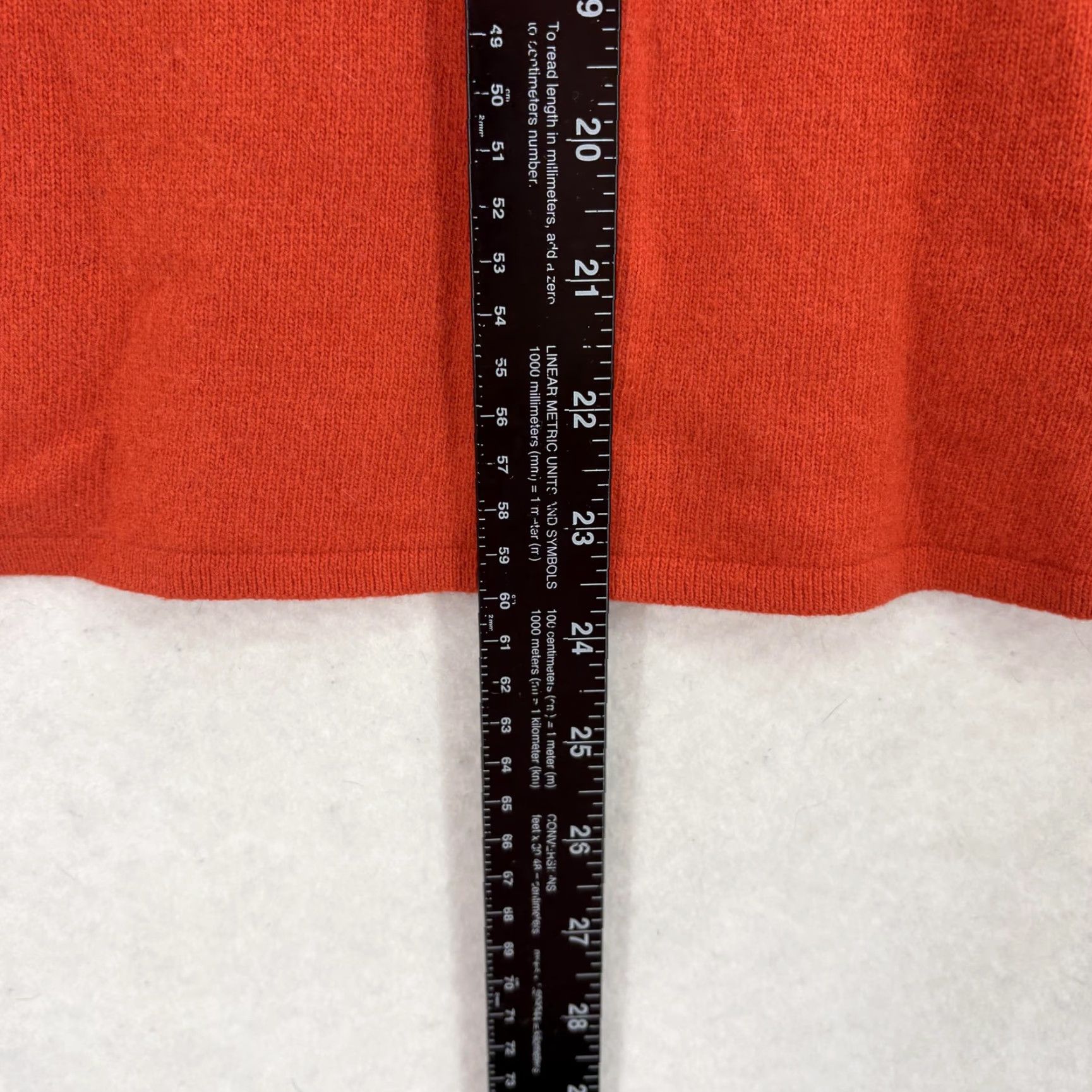 J.Crew J.CREW Sweater Tunic Womens XS Orange Wool Nylon Cashmere Square Neck 3/4 Sleeve Size XS / US 0-2 / IT 36-38 - 7 Thumbnail