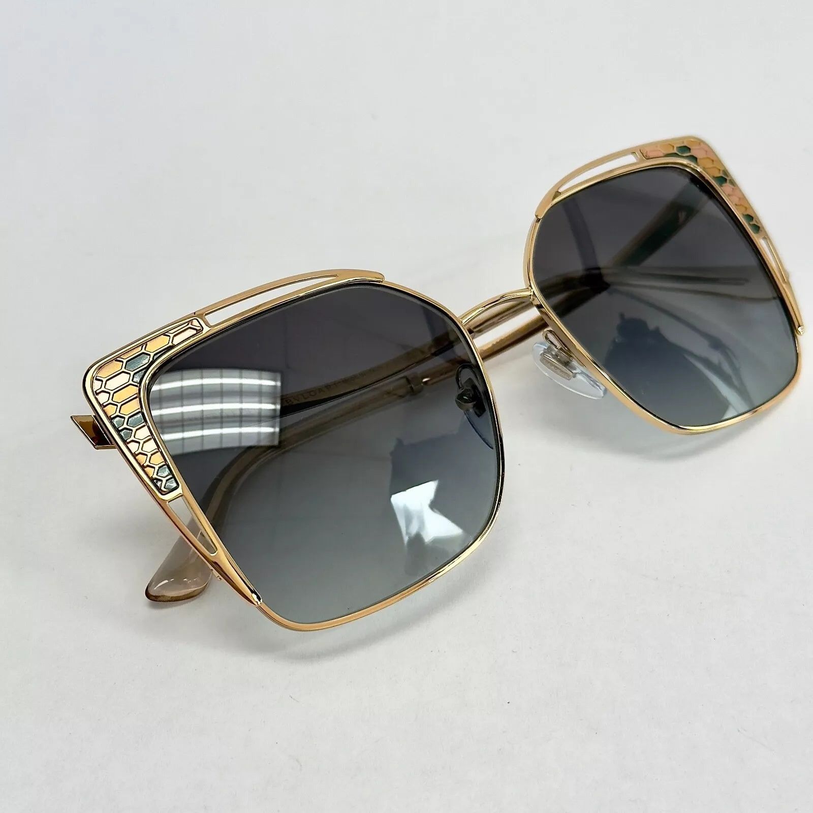 Bvlgari BVLGARI Serpenti BV6179 Gold Gray Snake Sunglasses 6179 Size ONE SIZE - 2 Thumbnail