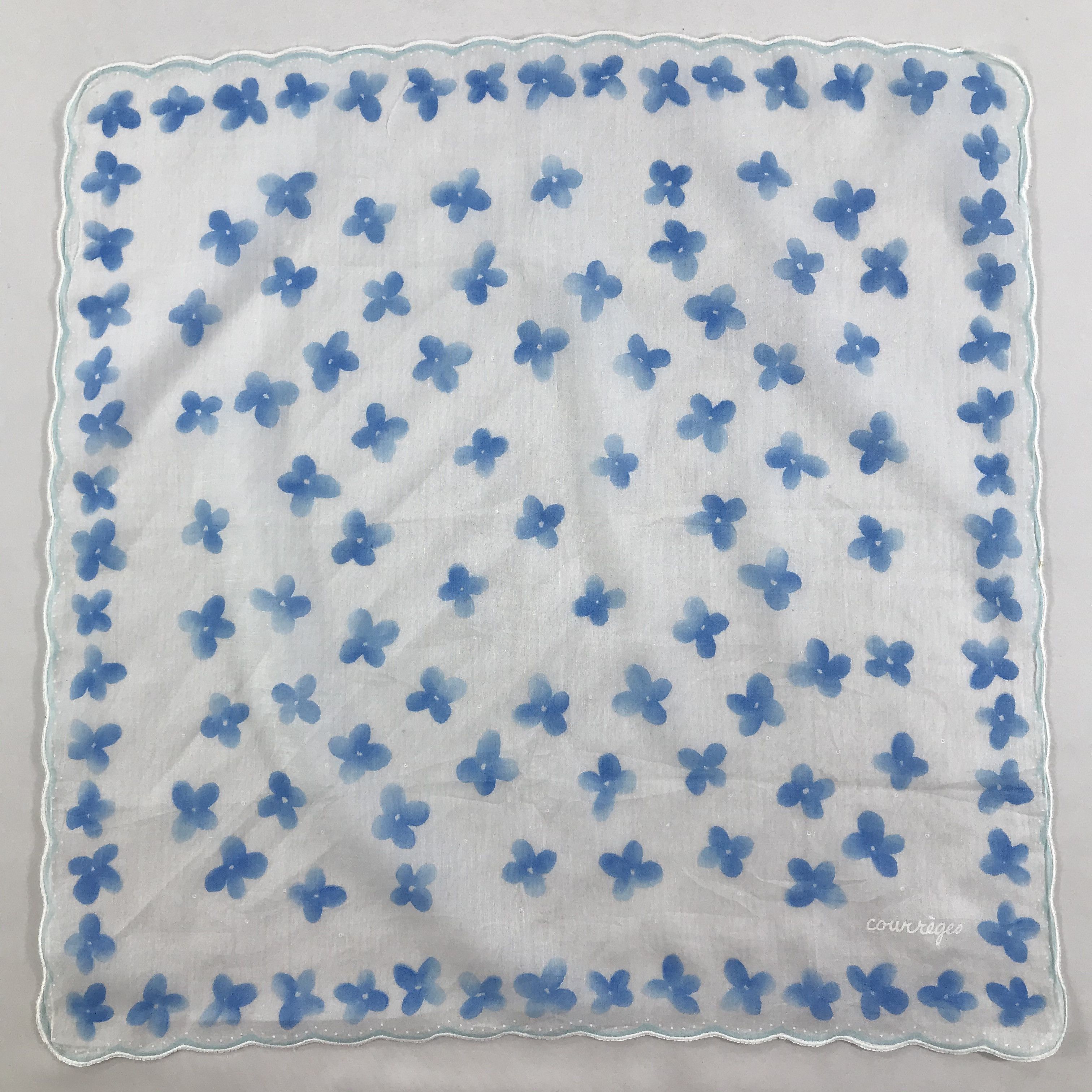 Courreges × Vintage Courreges Bandana / Handkerchief / Neckerchief - S1628 Size ONE SIZE - 1 Thumbnail