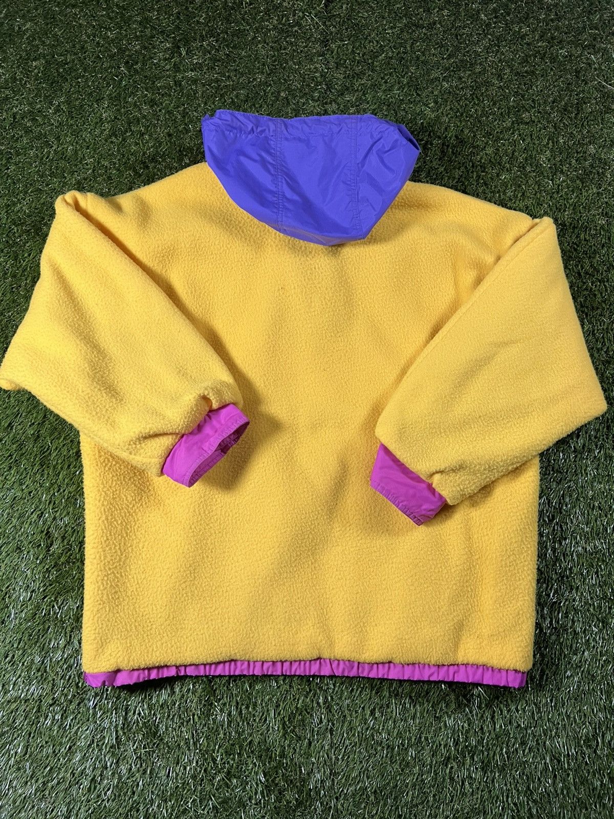 Vintage Vintage 90s Vibrant Reversible Fleece Ski Anorak Coat Jacket Size US L / EU 52-54 / 3 - 6 Thumbnail