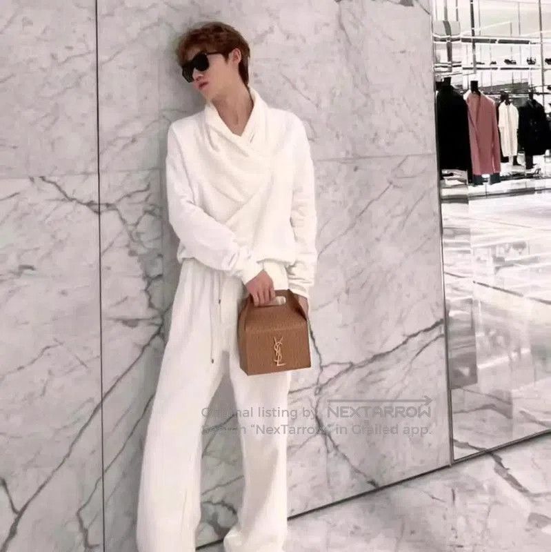 Yves Saint Laurent YSL White Cotton Women's Hoodie . Size S / US 4 / IT 40 - 7 Thumbnail