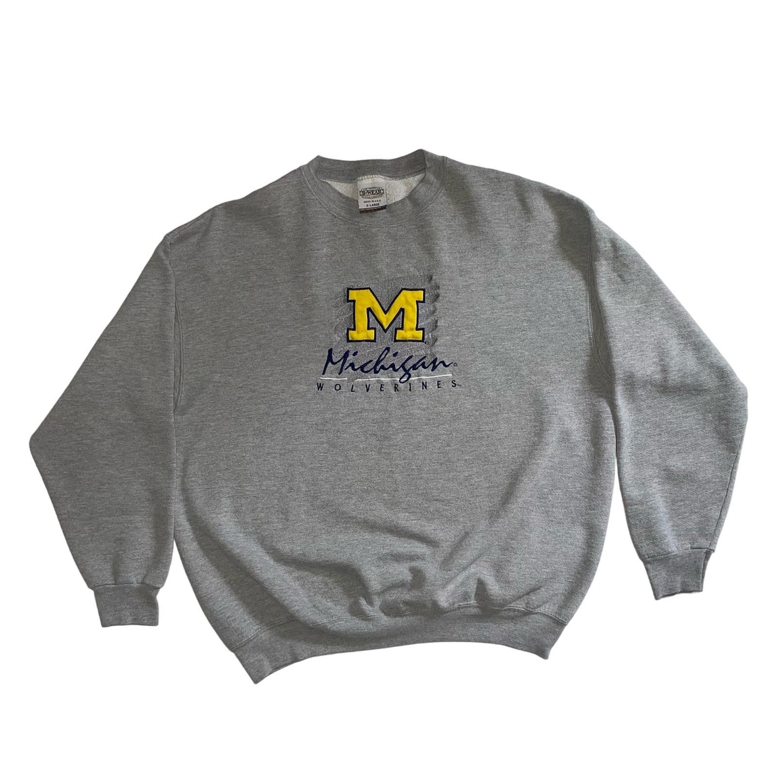Vintage 90s University of Michigan Wolverines Crewneck Sweatshirt