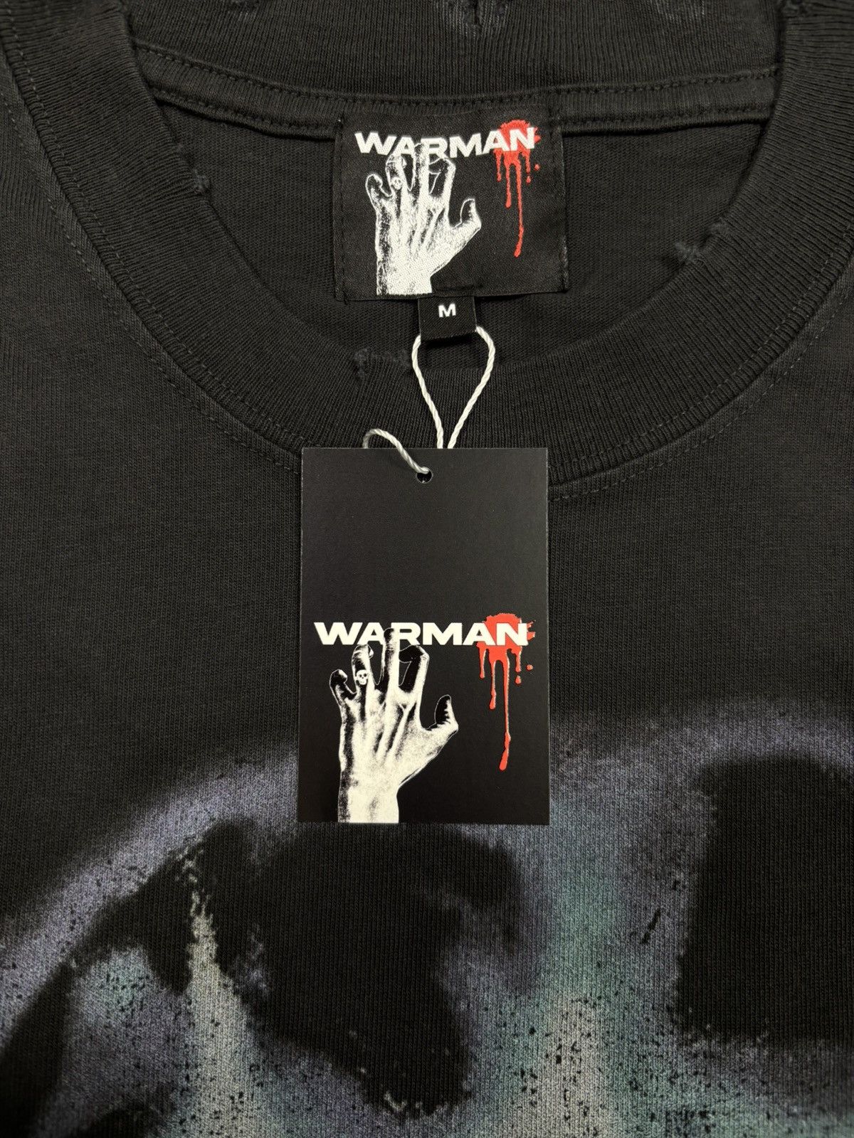 Vintage Warman Soul Light Graphic T-Shirt, Washed Black Size US M / EU 48-50 / 2 - 7 Thumbnail