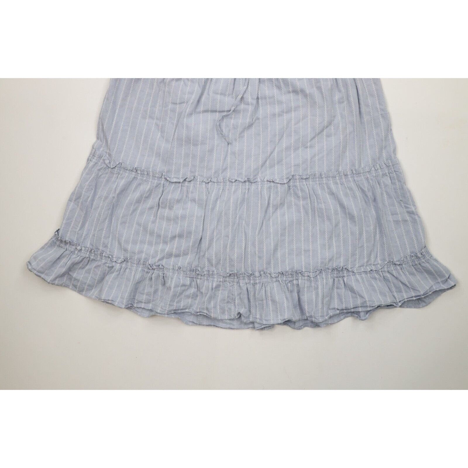 Madewell Madewell Pull On Cotton Striped Tiered Ruffled Maxi Skirt Size 28" / US 6 / IT 42 - 4 Thumbnail