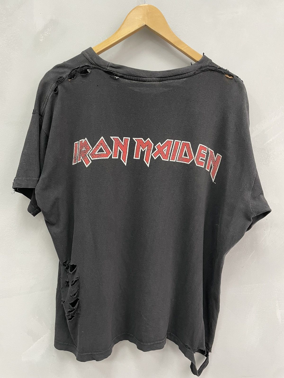 Iron Maiden × Vintage Iron Maiden CRASH Tee T Shirt 90s Vintage Black Size US L / EU 52-54 / 3 - 11 Thumbnail