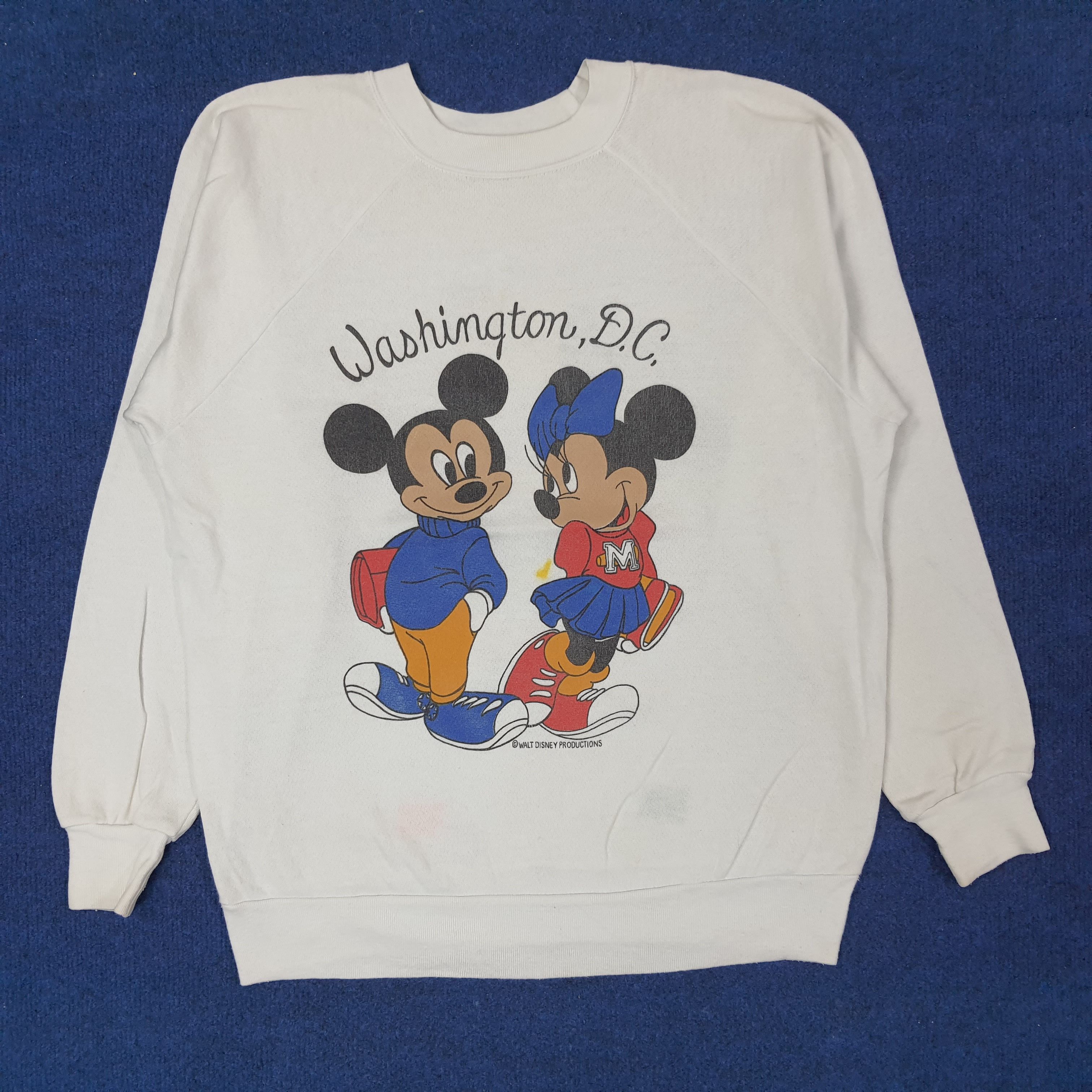 Disney Vintage Disney Mickey Mouse Mirror Print Sweatshirt C243N3 Size US M / EU 48-50 / 2 - 1 Thumbnail