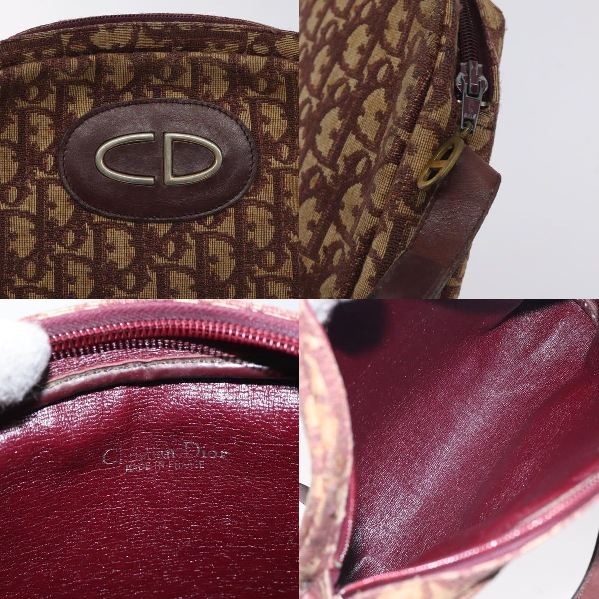 Dior DIOR Trotter Canvas Shoulder Bag Red Size ONE SIZE - 11 Thumbnail