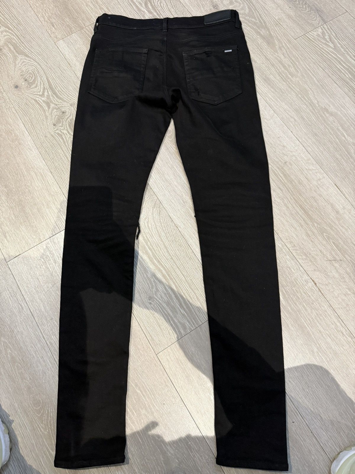 Amiri *Flawless* Amiri Mx-1 Black Jeans Brown Patches Size US 33 - 2 Thumbnail