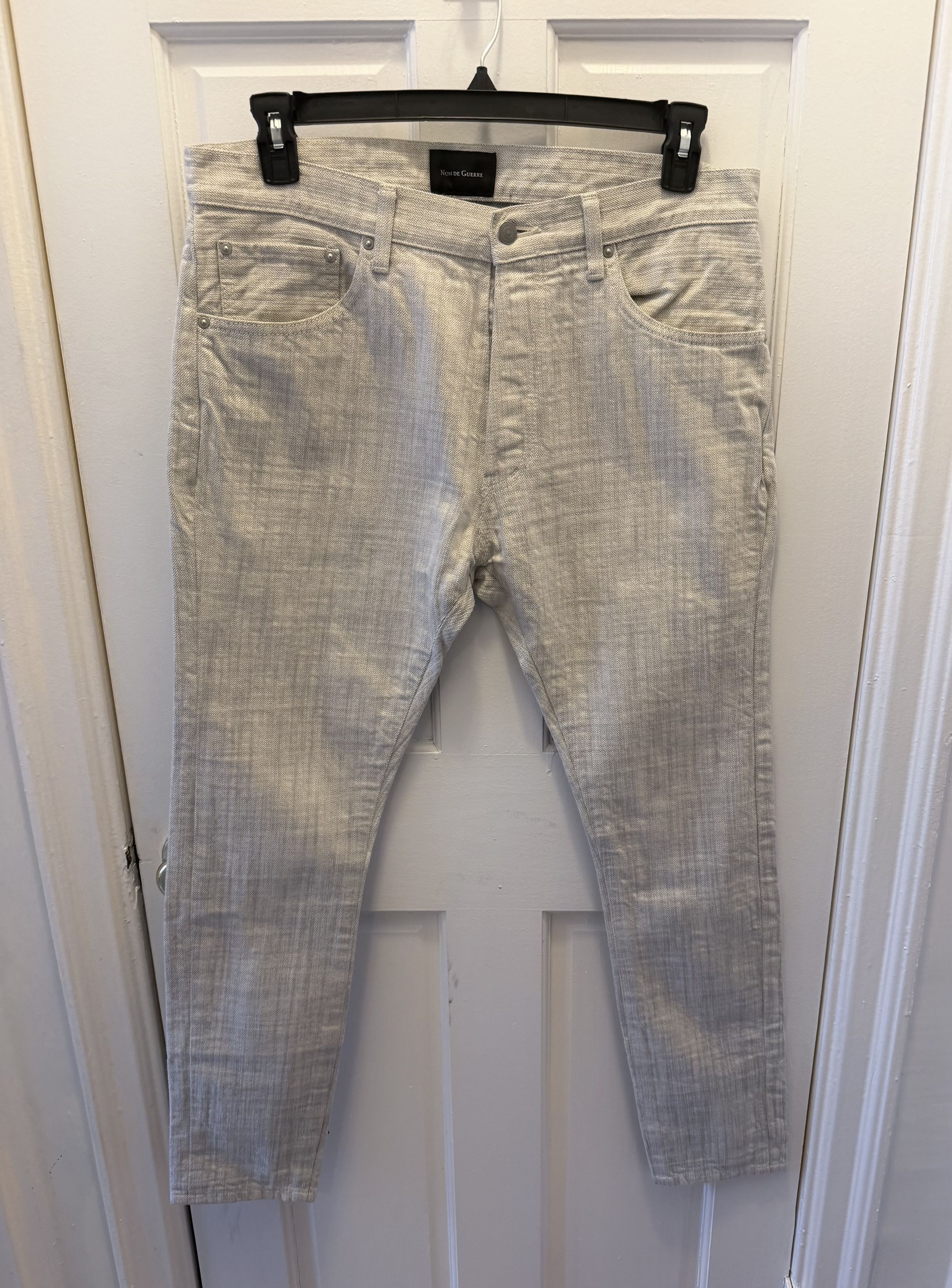 Nom De Guerre Like New! Vintage Linen/Cotton Japanese Denim Size US 34 / EU 50 - 1 Thumbnail